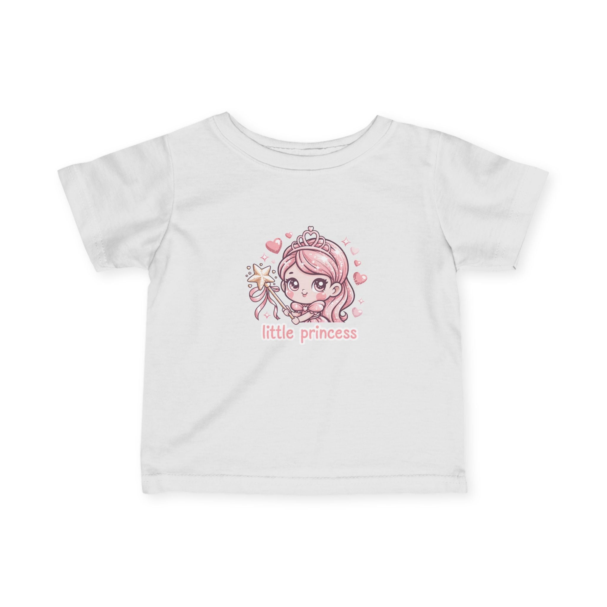 Infant Tee — "Little Princess" Pink Princess Baby Shirt
