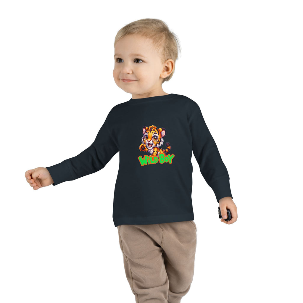 Wild Boy Tiger Toddler Long Sleeve