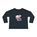 Toddler Tee — "Too Cute" Panda Heart Long-Sleeve