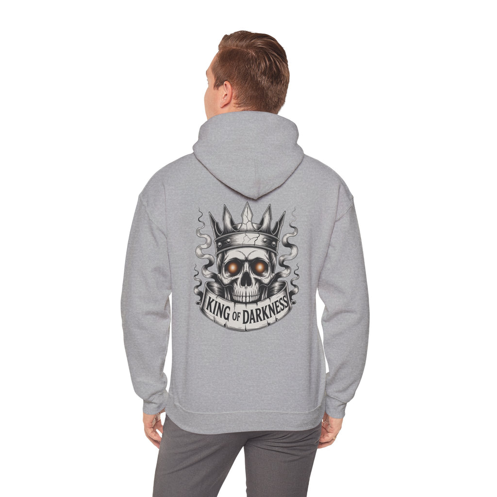 Hoodie — King of Darkness Skull Crown Graphic Pullover