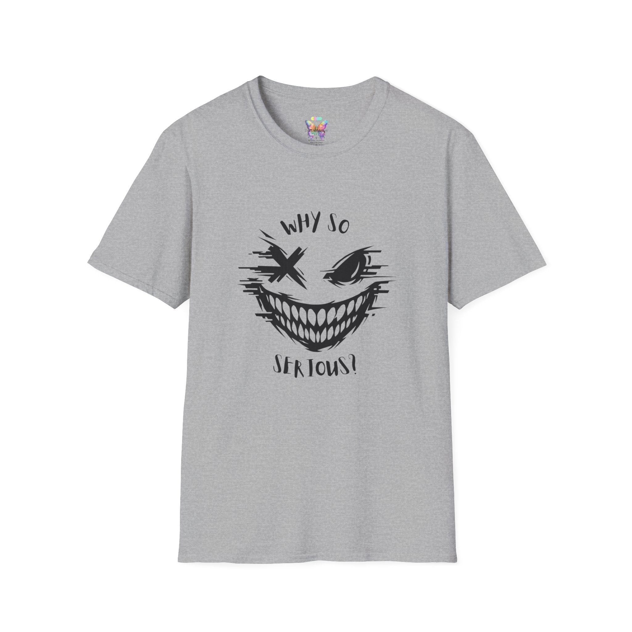 Why So Scary T-Shirt — Creepy Grin Halloween Tee