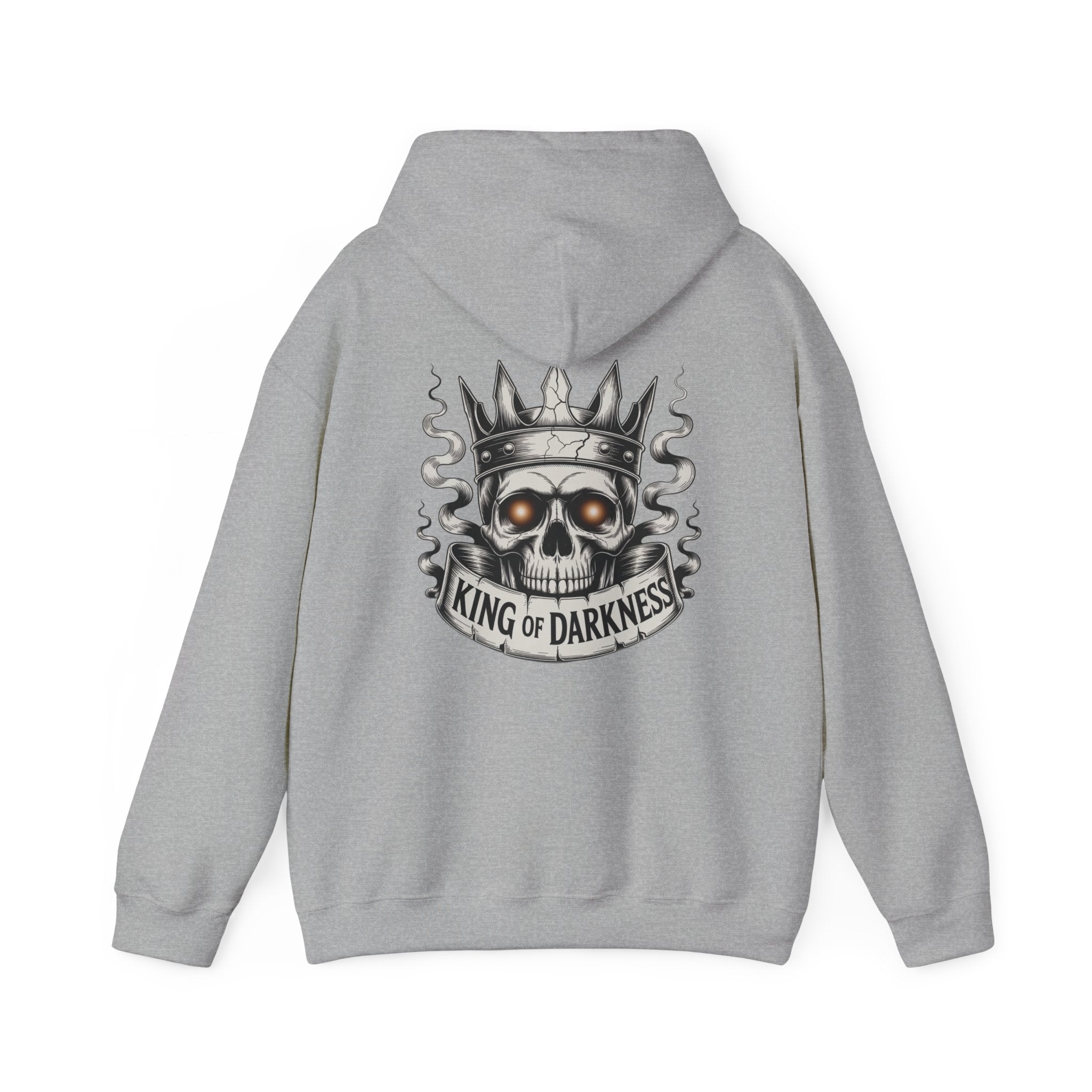 Hoodie — King of Darkness Skull Crown Graphic Pullover