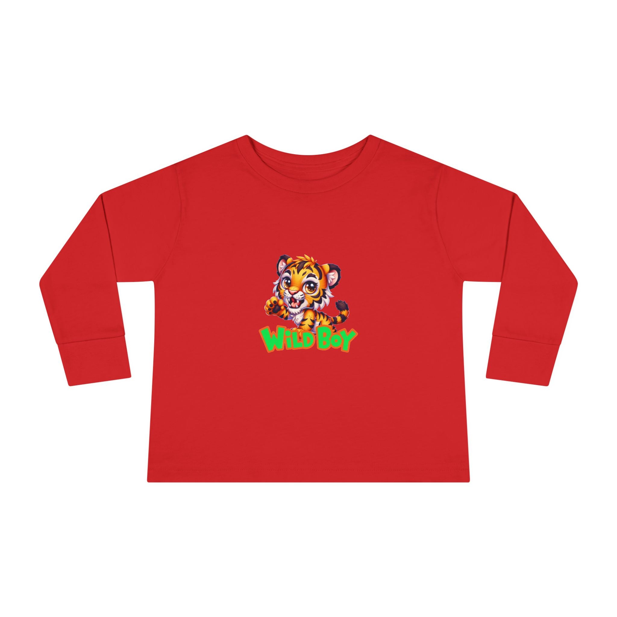 Wild Boy Tiger Toddler Long Sleeve
