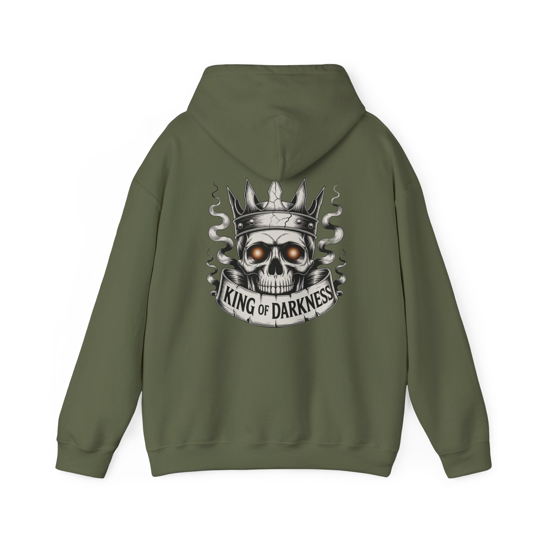 Hoodie — King of Darkness Skull Crown Graphic Pullover
