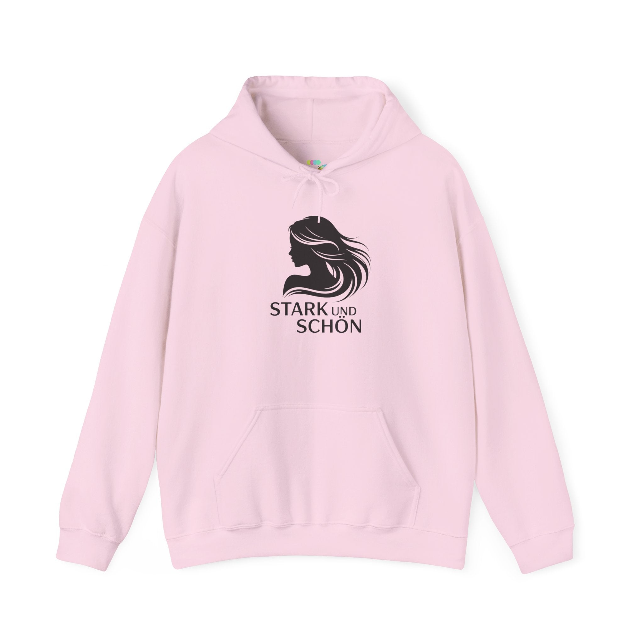 Stark und Schön Hoodie — German 'Strong and Beautiful' Graphic Hooded Sweatshirt