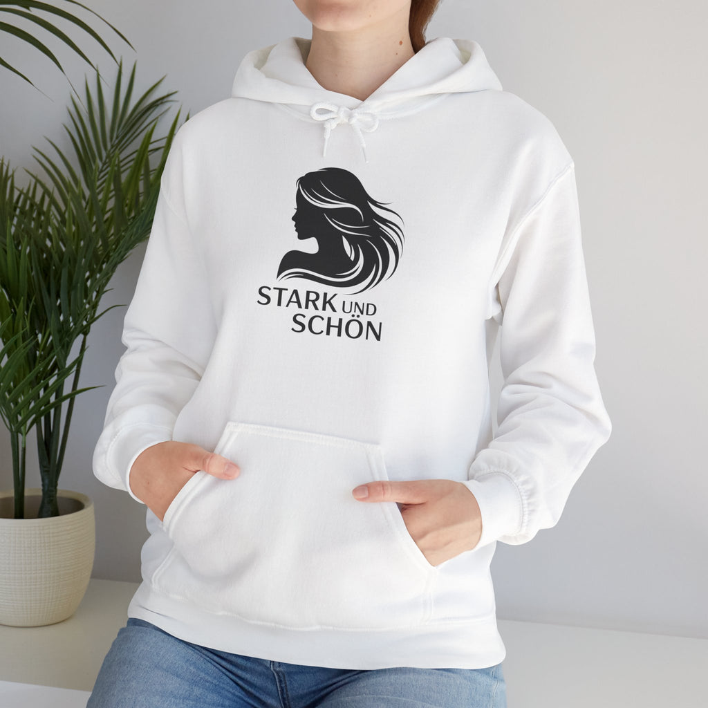 Stark und Schön Hoodie — German 'Strong and Beautiful' Graphic Hooded Sweatshirt
