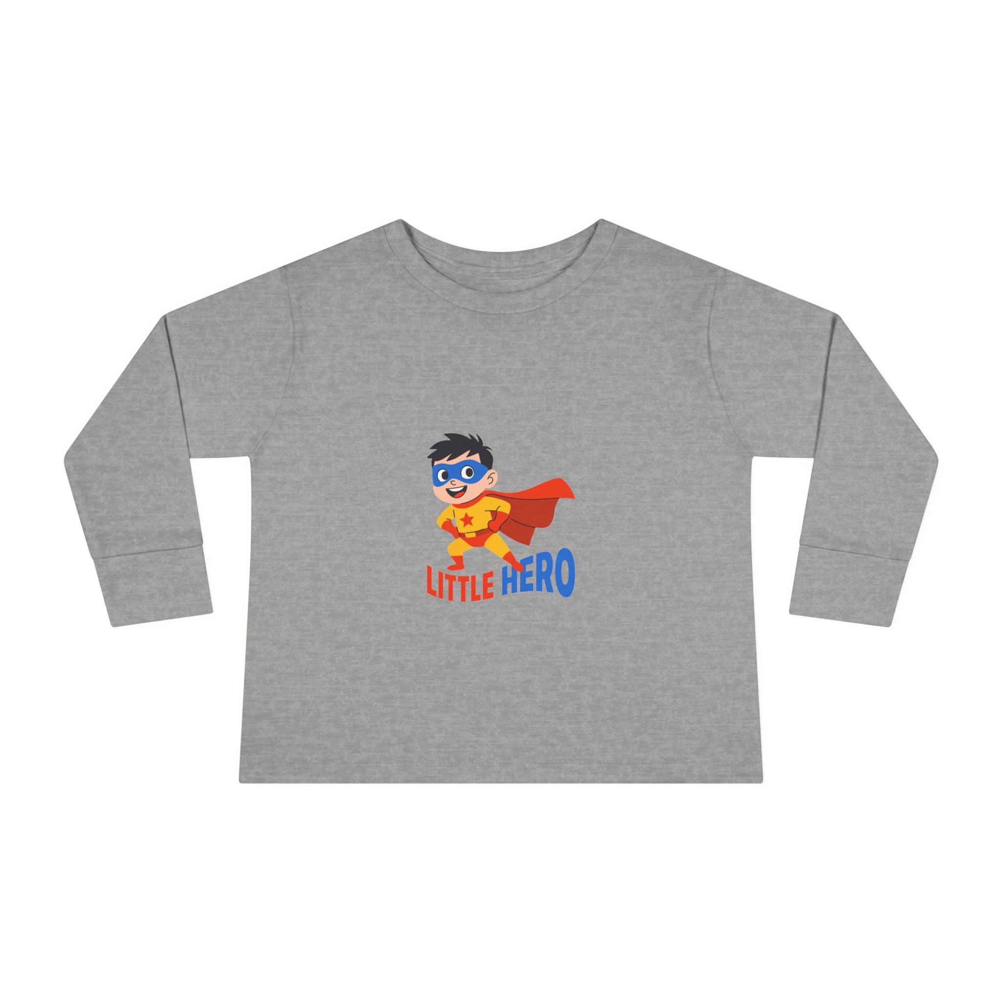 Toddler Long Sleeve  - Little Hero Superhero Shirt for Kids