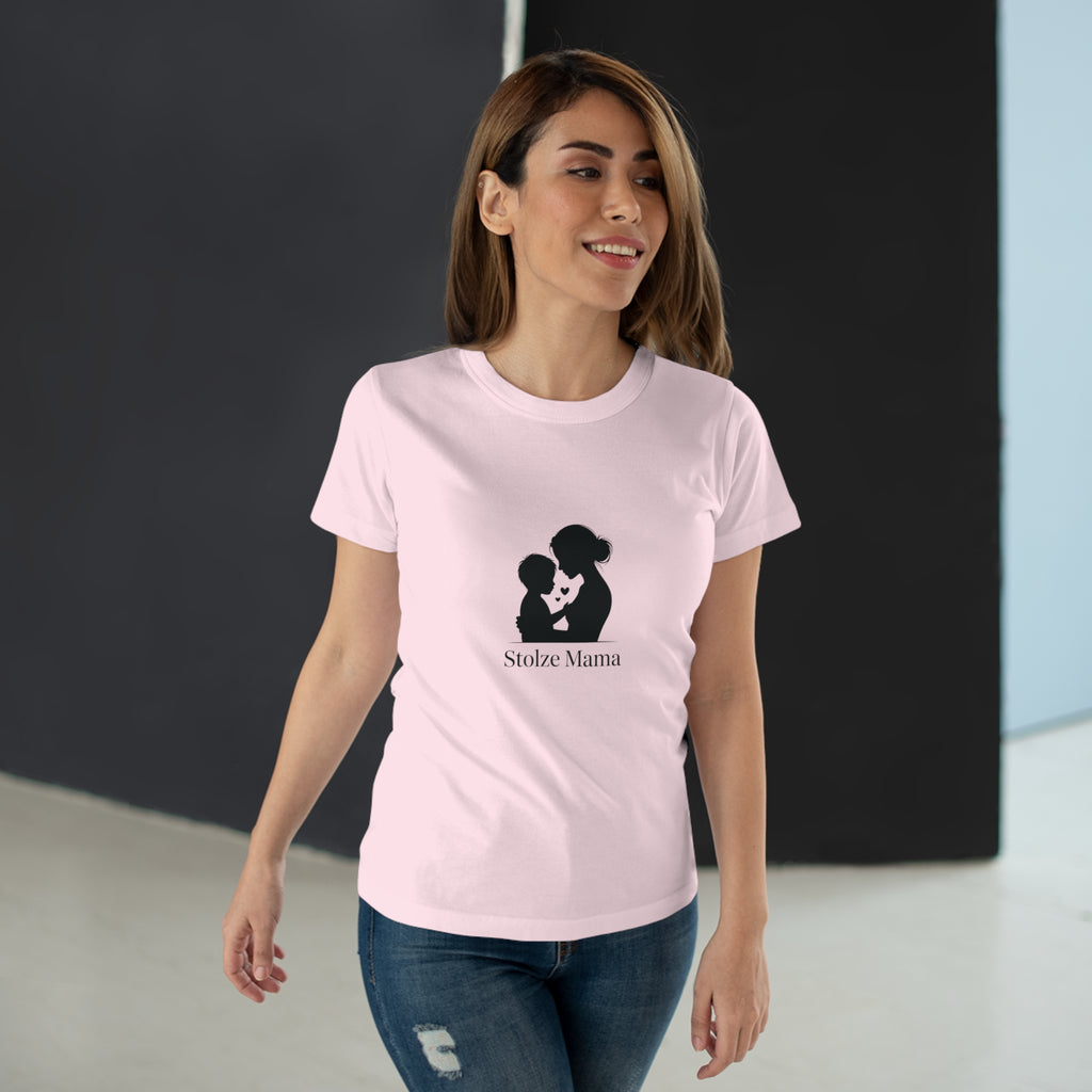 Stolze Mama Silhouette Women's T-Shirt — Proud Boy Mom Graphic Tee