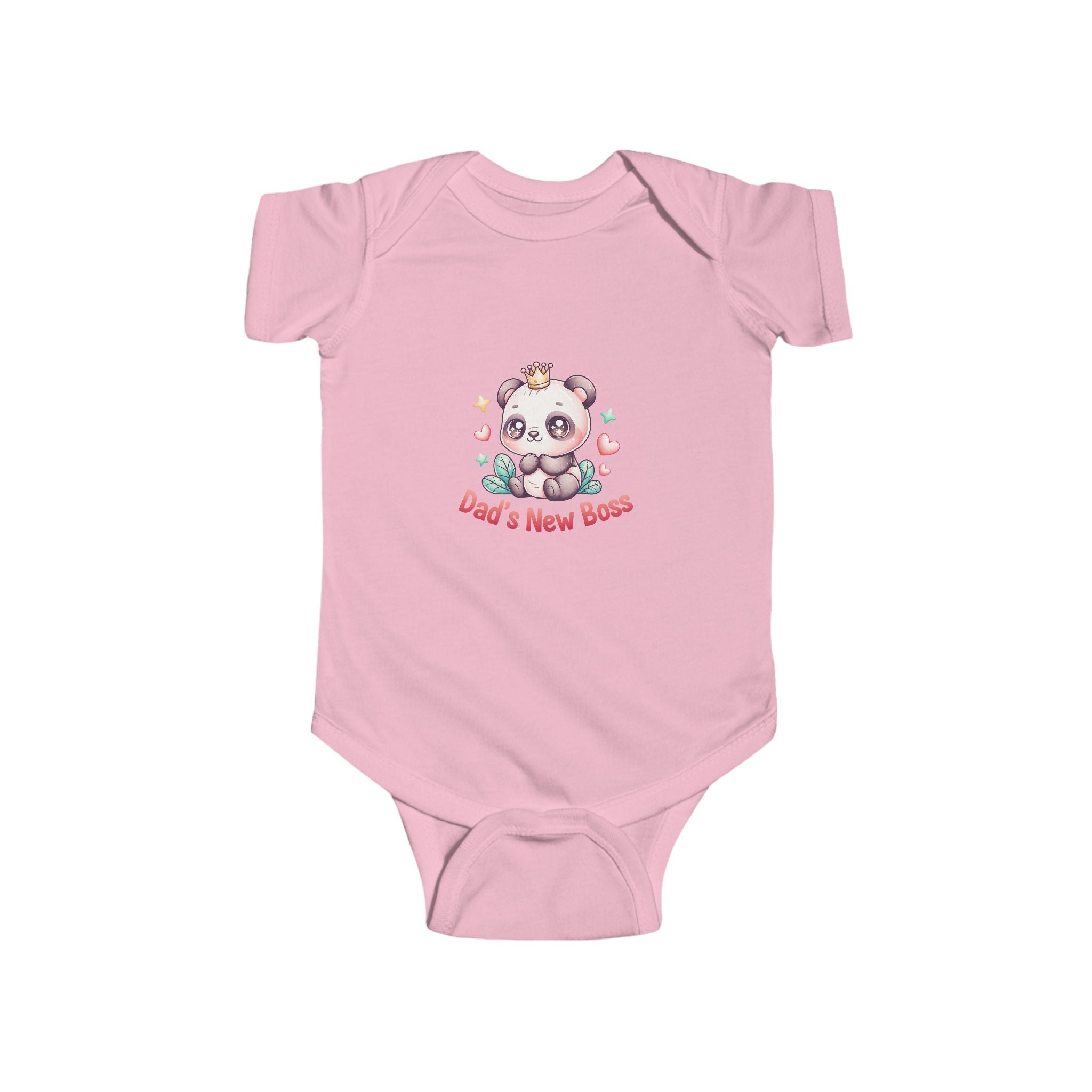 Dad's New Boss Infant Bodysuit — Cute Panda Baby Onesie