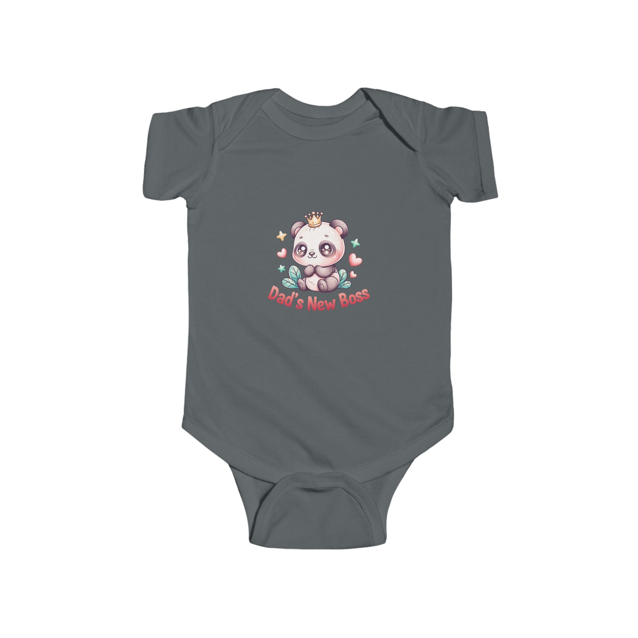 Dad's New Boss Infant Bodysuit — Cute Panda Baby Onesie