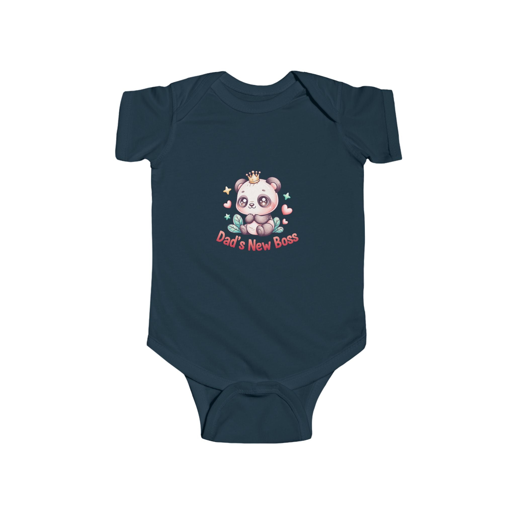 Dad's New Boss Infant Bodysuit — Cute Panda Baby Onesie