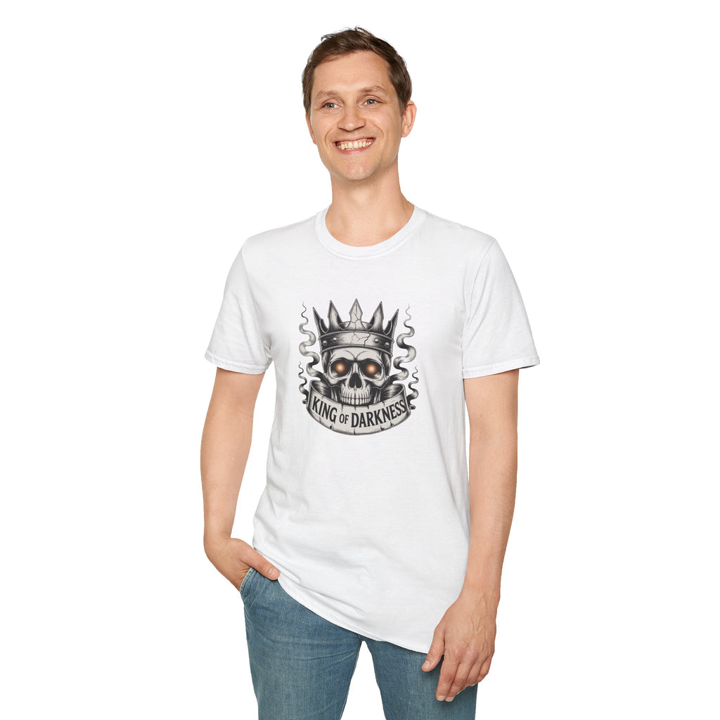 King of Darkness Skull T-Shirt — Gothic Crown Graphic Tee