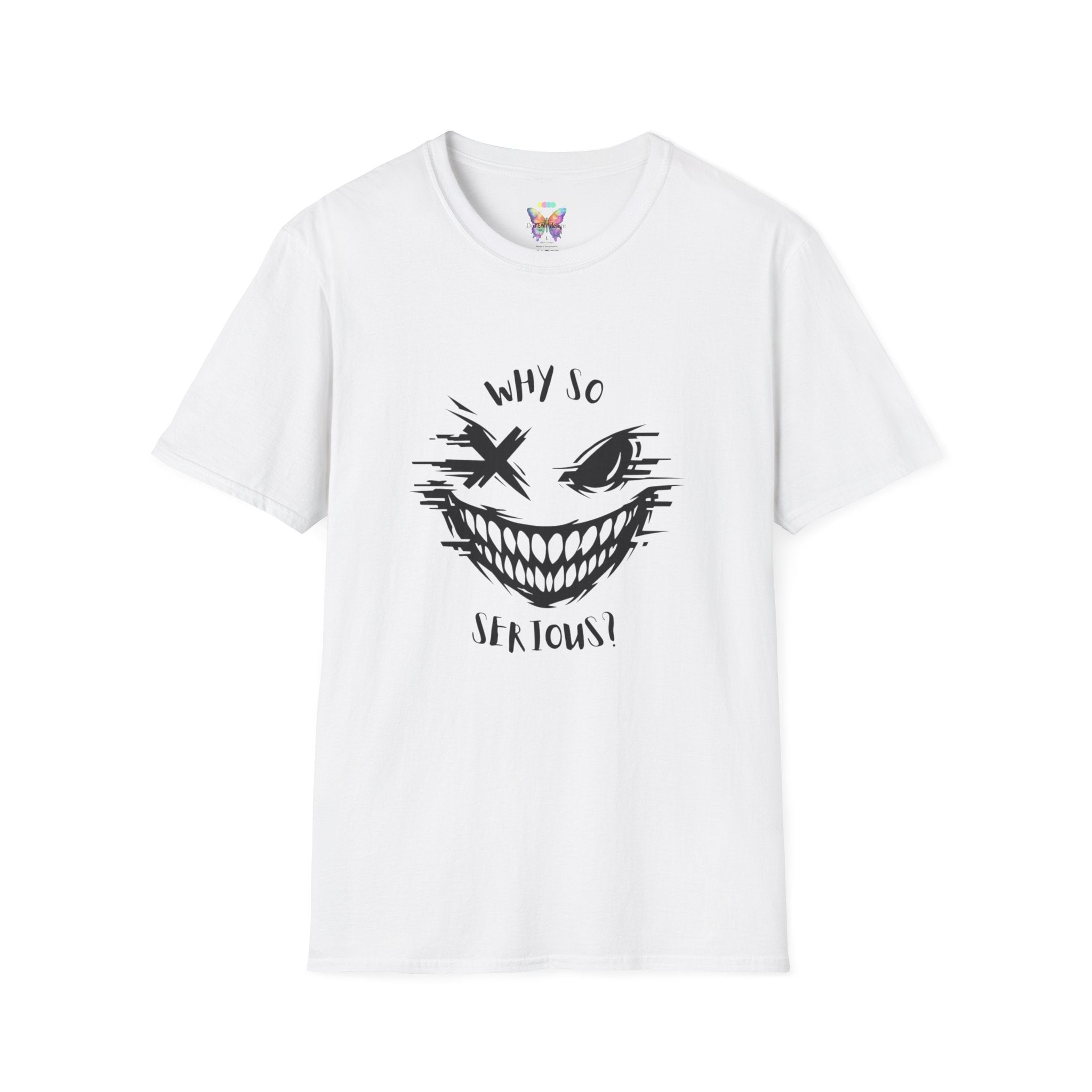 Why So Scary T-Shirt — Creepy Grin Halloween Tee