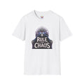 Rule the Chaos T-Shirt — Gothic Skull Throne Graphic Tee