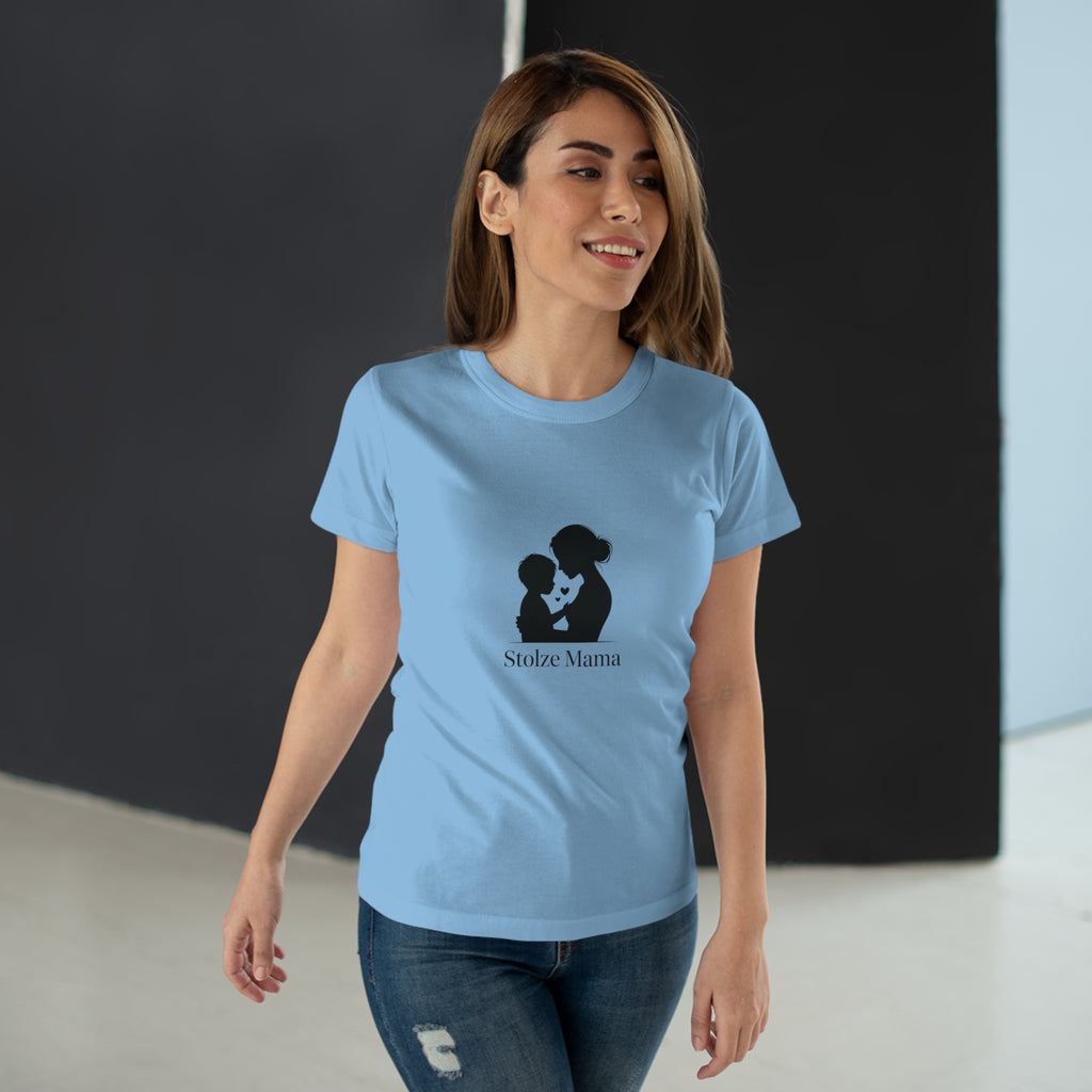 Stolze Mama Silhouette Women's T-Shirt — Proud Boy Mom Graphic Tee
