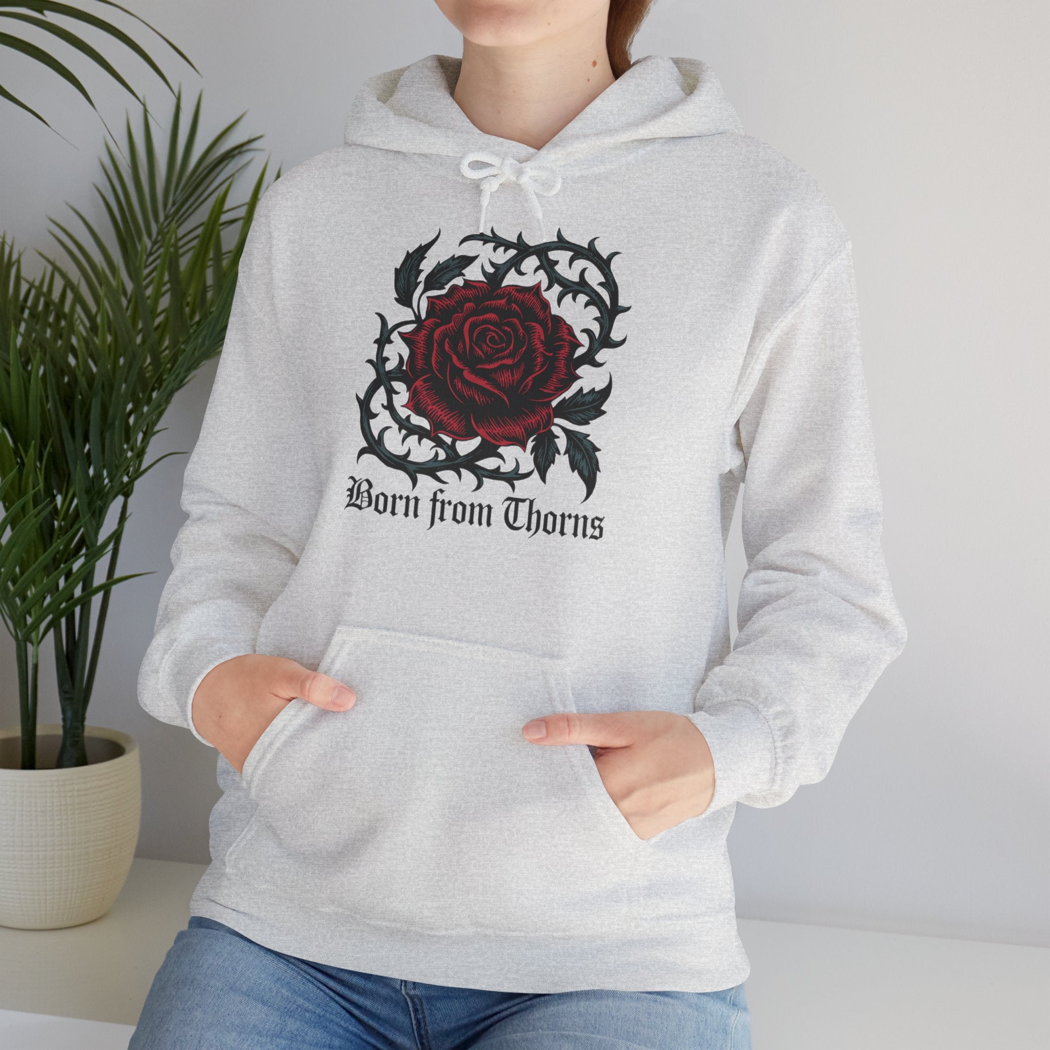 Born From Thorns Rose Hoodie