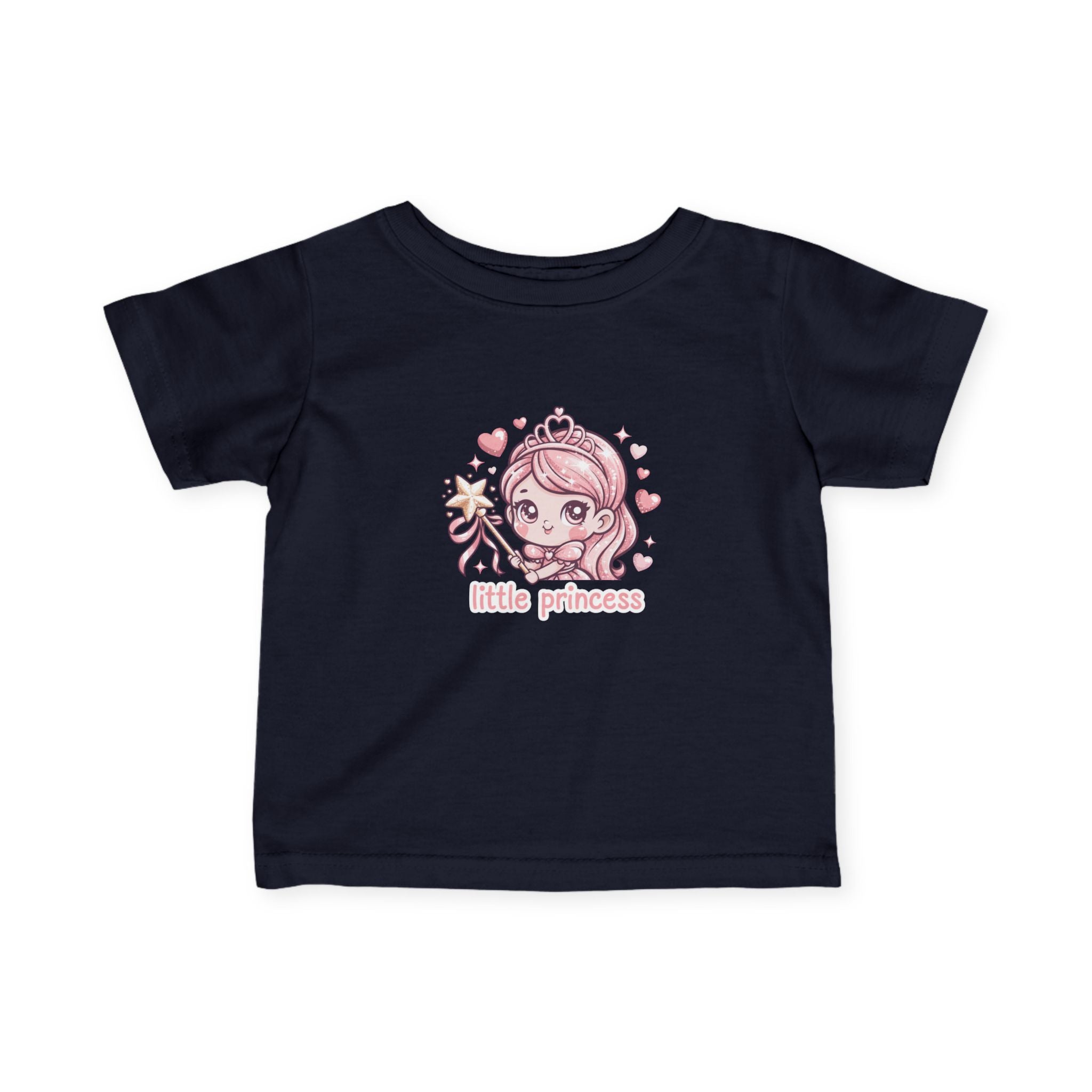 Infant Tee — "Little Princess" Pink Princess Baby Shirt