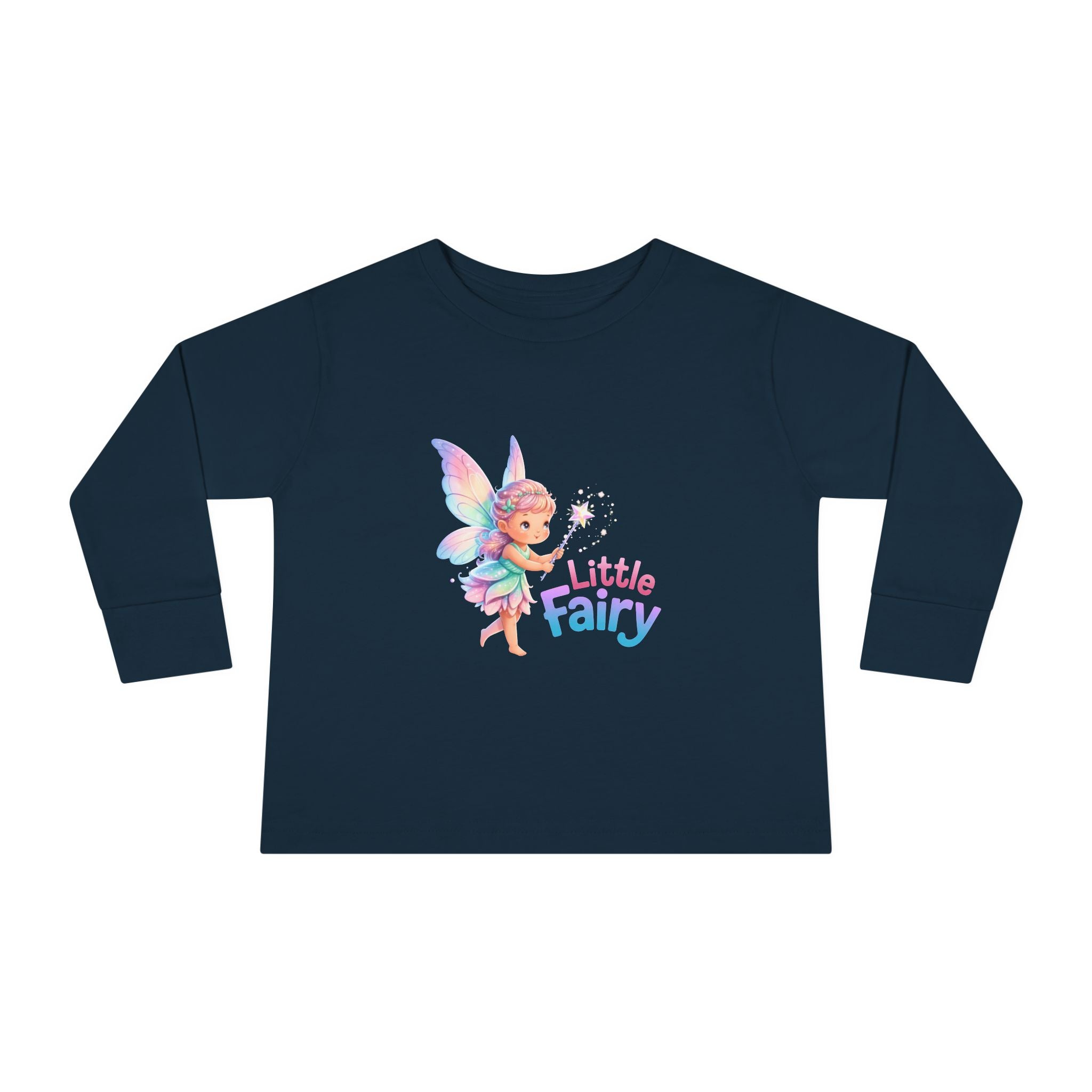 Little Fairy Toddler Long Sleeve Tee — Cute Pastel Fairy Shirt for Babies & Toddlers
