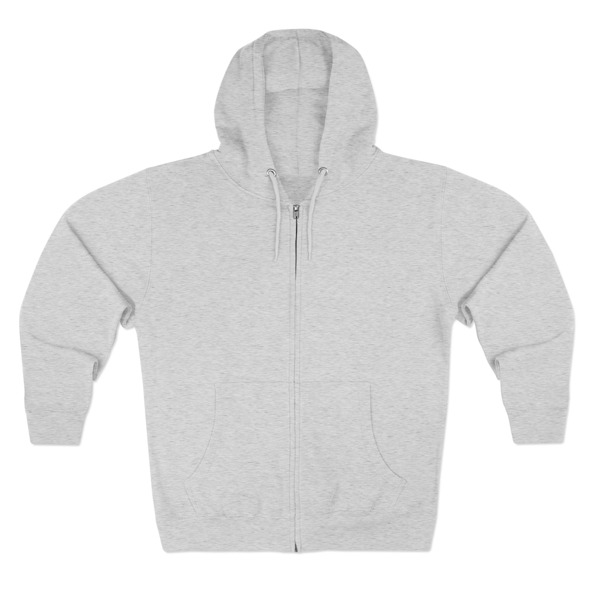 Offline Is Luxury Zip Hoodie — Minimalist Back Print Cozy Zip-Up