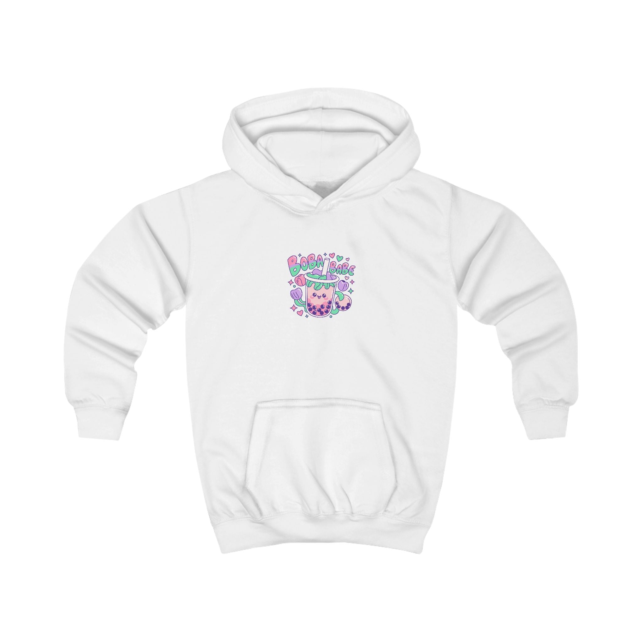 Kids Hoodie – 'BobaBabe'