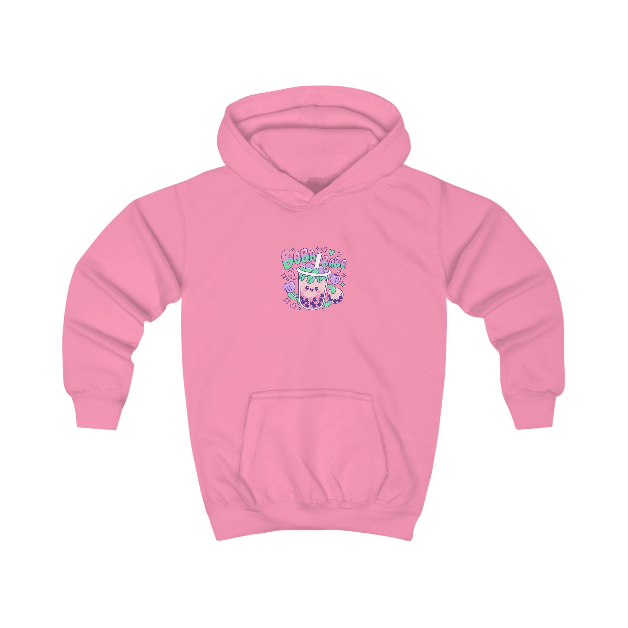 Kids Hoodie – 'BobaBabe'