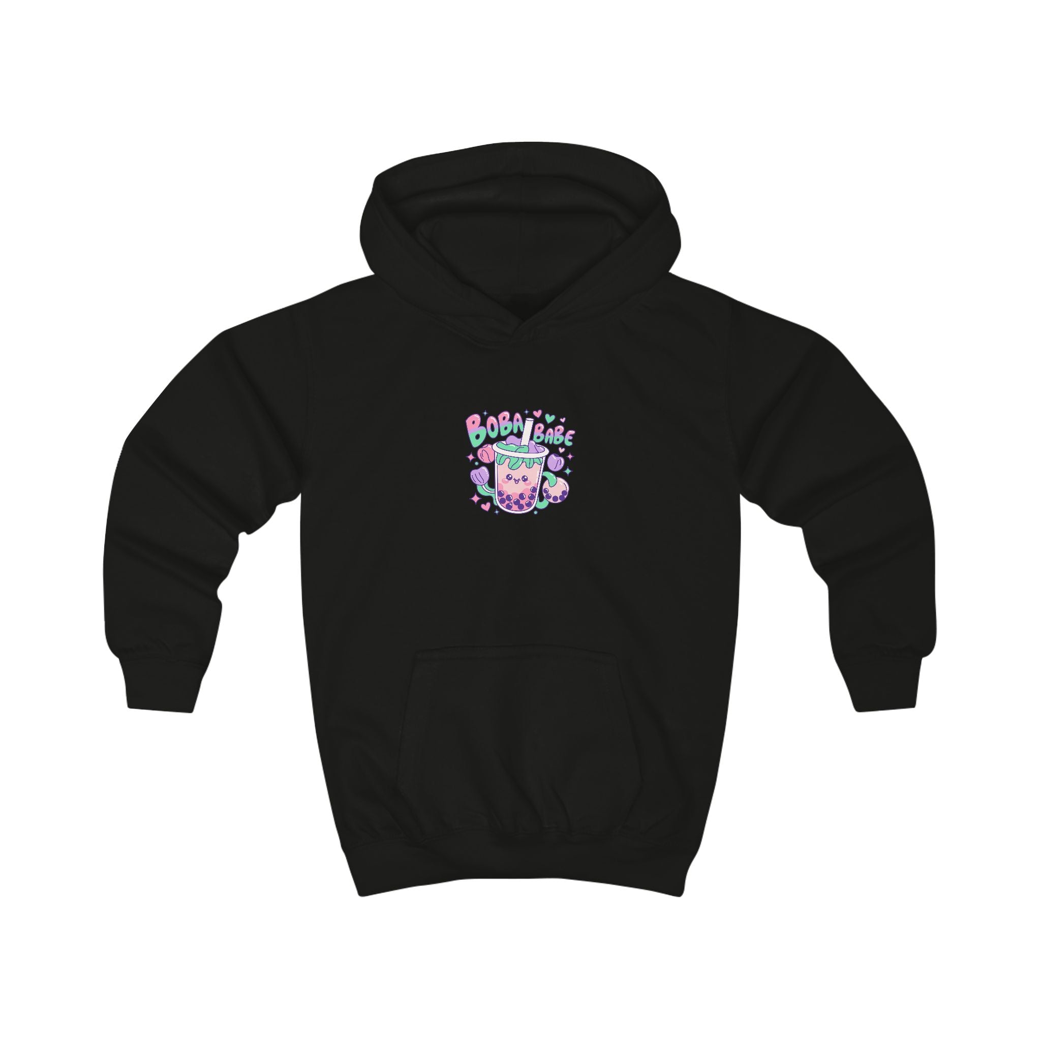 Kids Hoodie – 'BobaBabe'