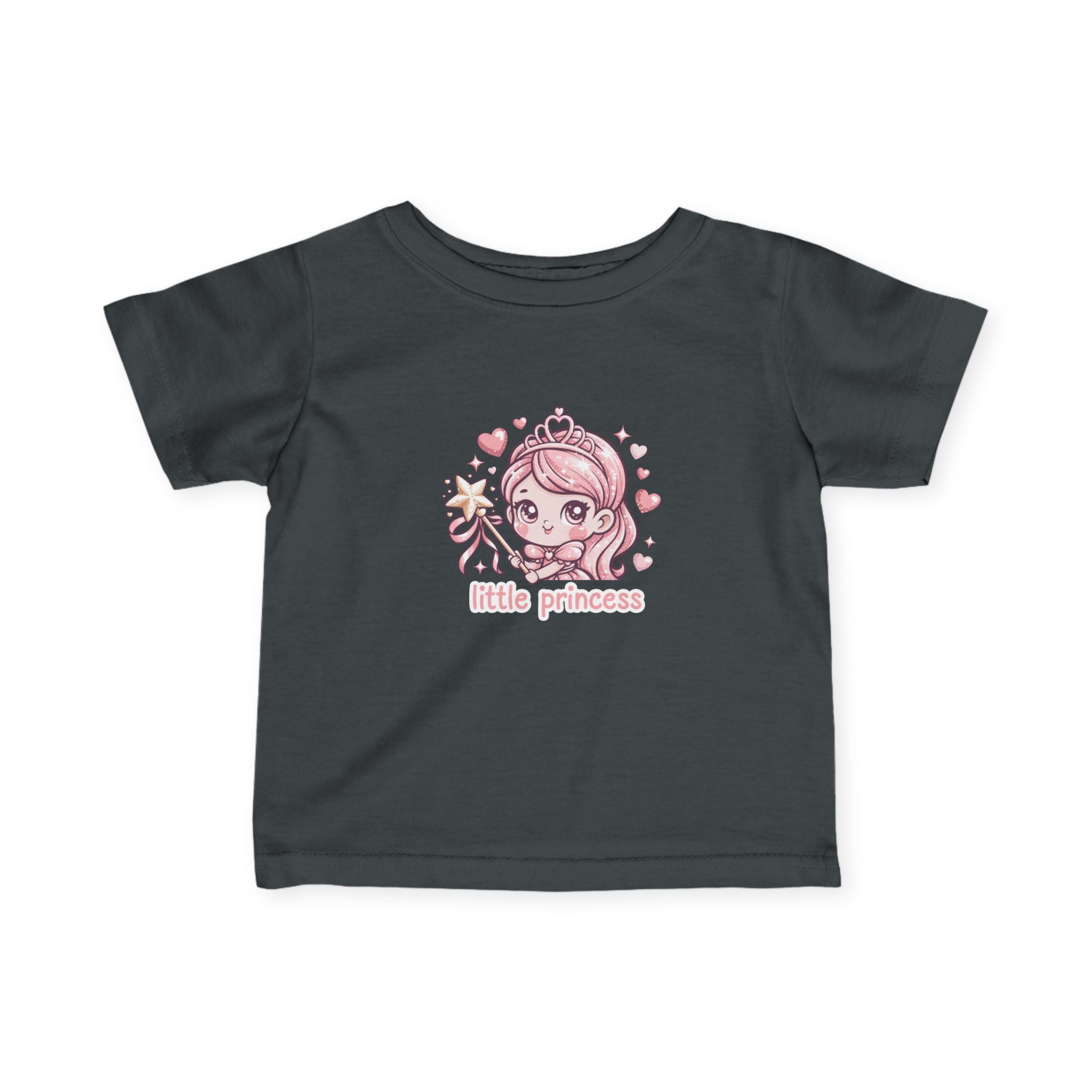 Infant Tee — "Little Princess" Pink Princess Baby Shirt