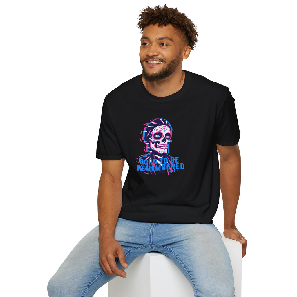 Glitch Skull Tee - "Born to be Remembered"