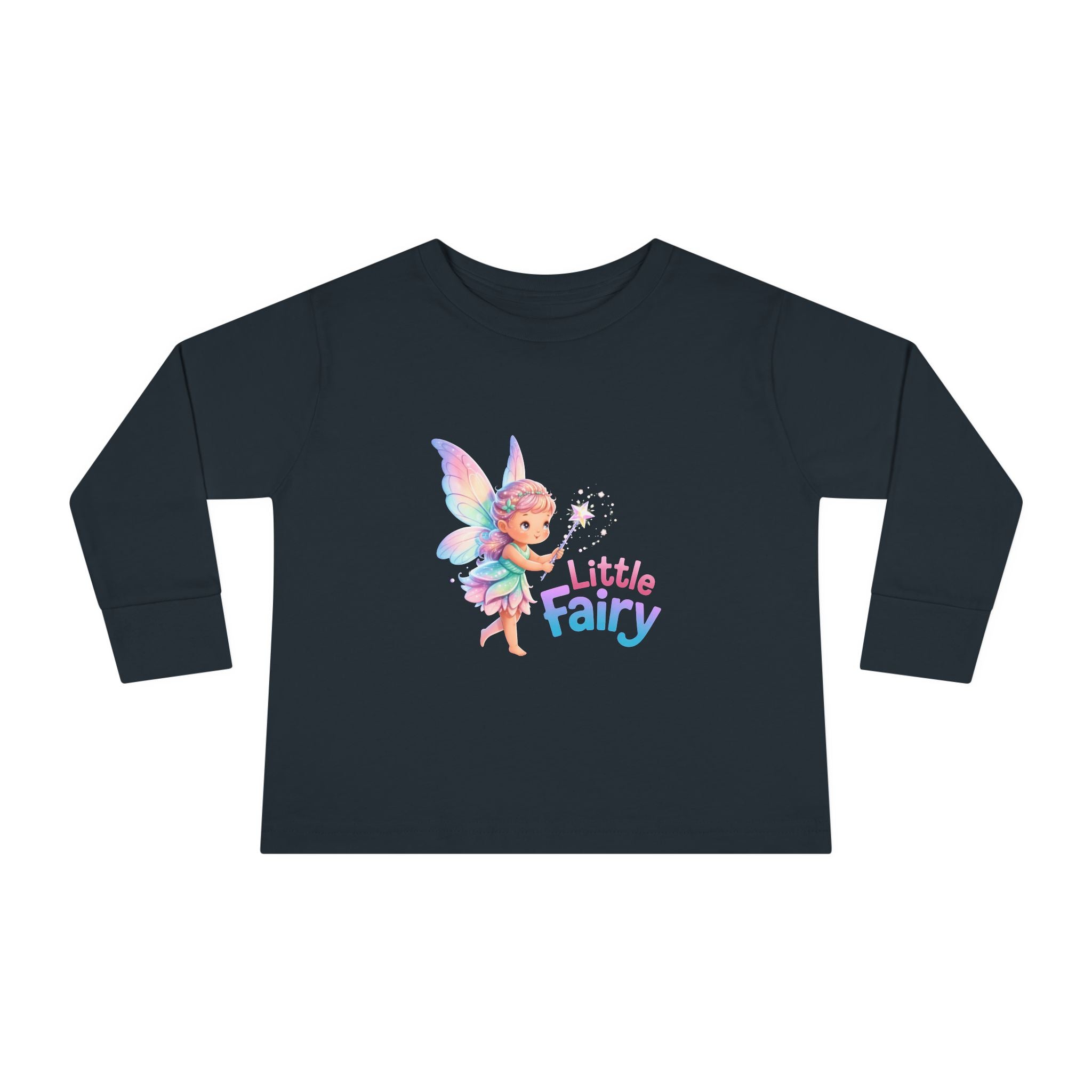 Little Fairy Toddler Long Sleeve Tee — Cute Pastel Fairy Shirt for Babies & Toddlers