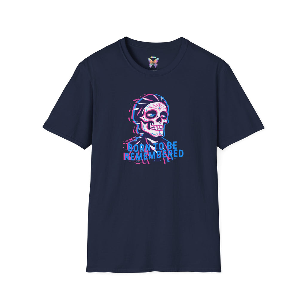 Glitch Skull Tee - "Born to be Remembered"