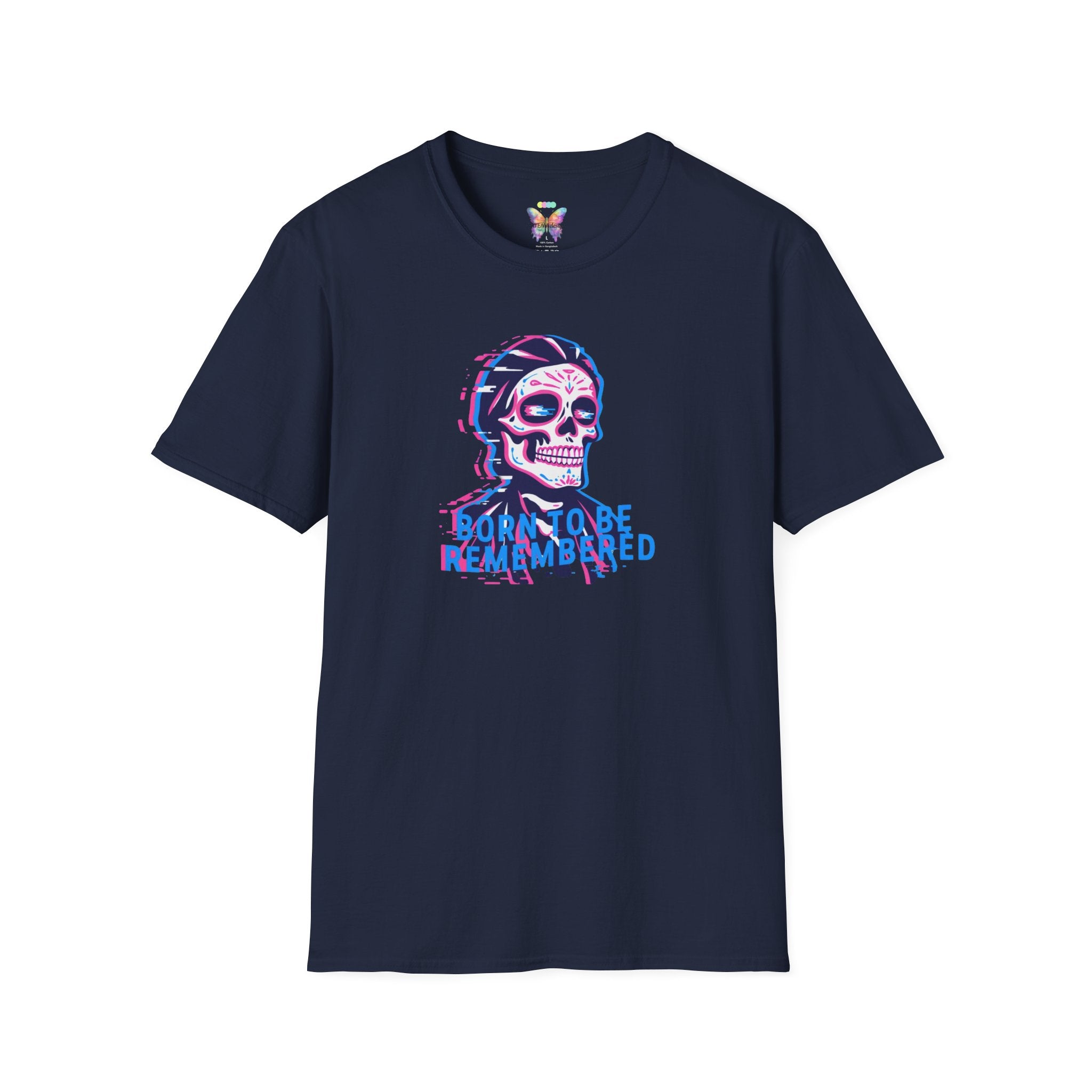 Glitch Skull Tee - "Born to be Remembered"