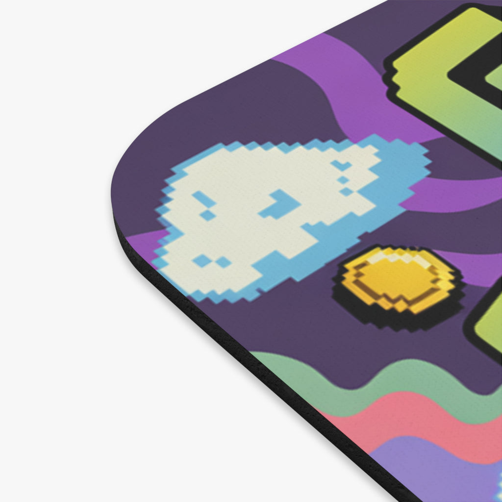 Game Master Octopus Mouse Pad — Retro Gaming Desk Mat with Controllers & Pixel Art