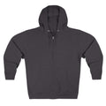 Offline Is Luxury Zip Hoodie — Minimalist Back Print Cozy Zip-Up