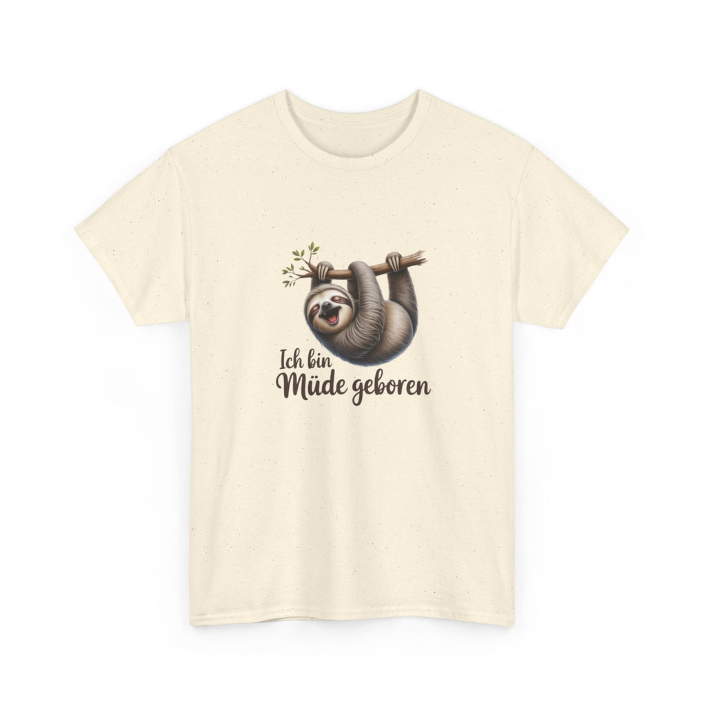Herren Tshirt — "Ich bin Müde geboren"