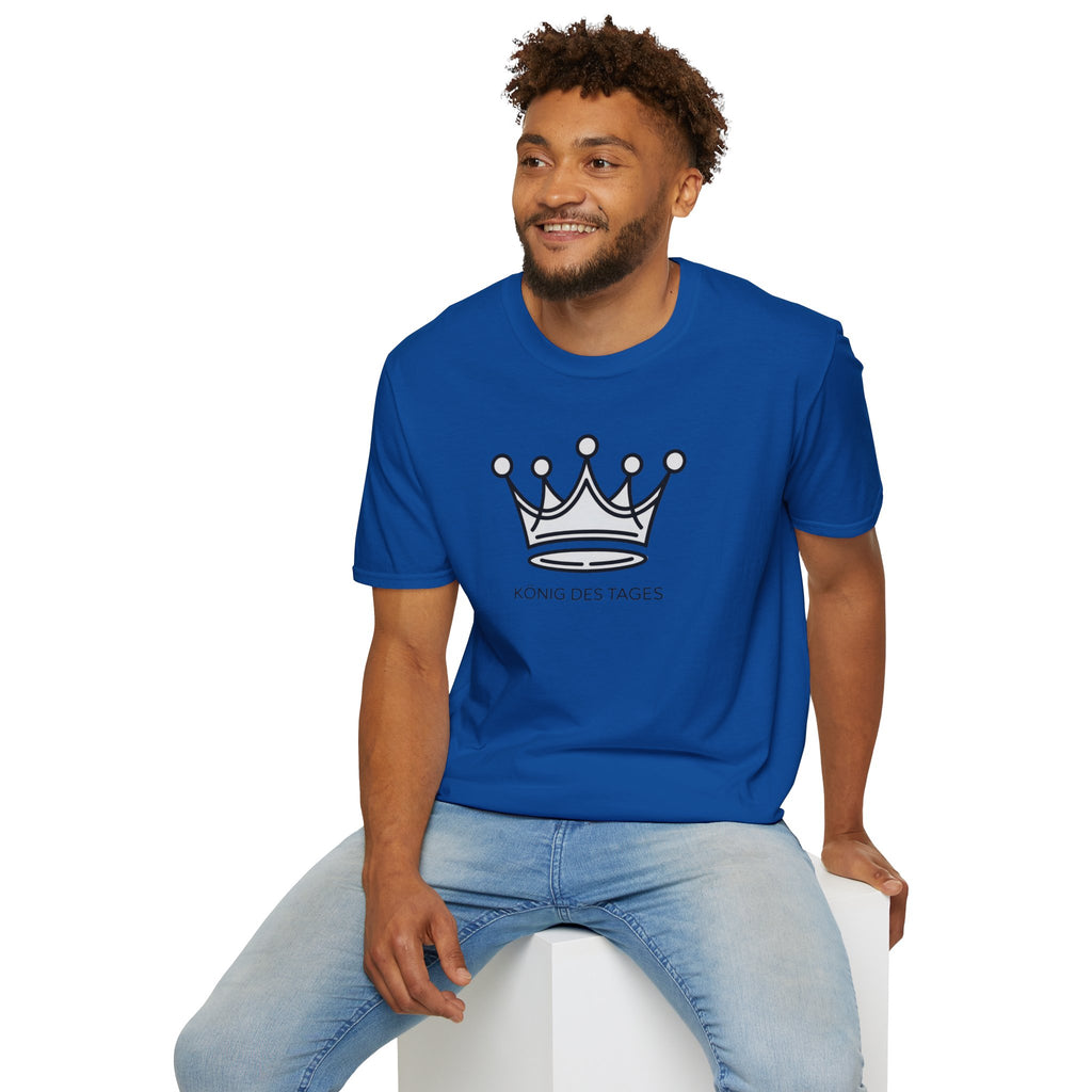 King of the Day T-Shirt — Minimal Crown Design ("König des Tages")