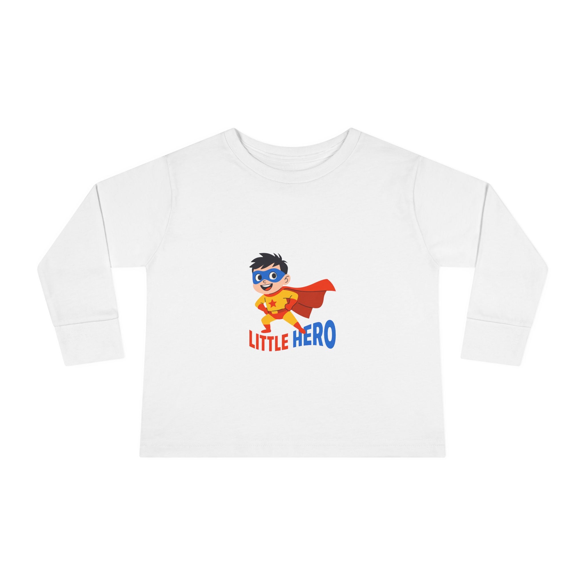 Toddler Long Sleeve  - Little Hero Superhero Shirt for Kids