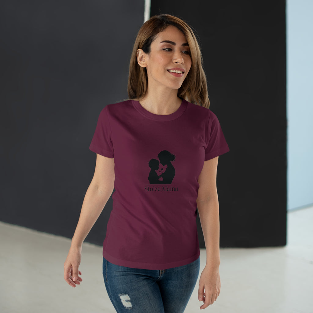 Stolze Mama Silhouette Women's T-Shirt — Proud Boy Mom Graphic Tee