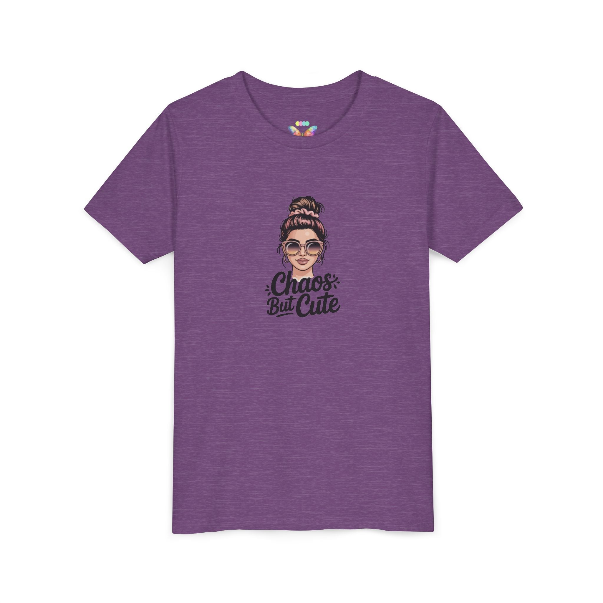 Youth Tee - "Chaos But Cute" Graphic Girl T-Shirt