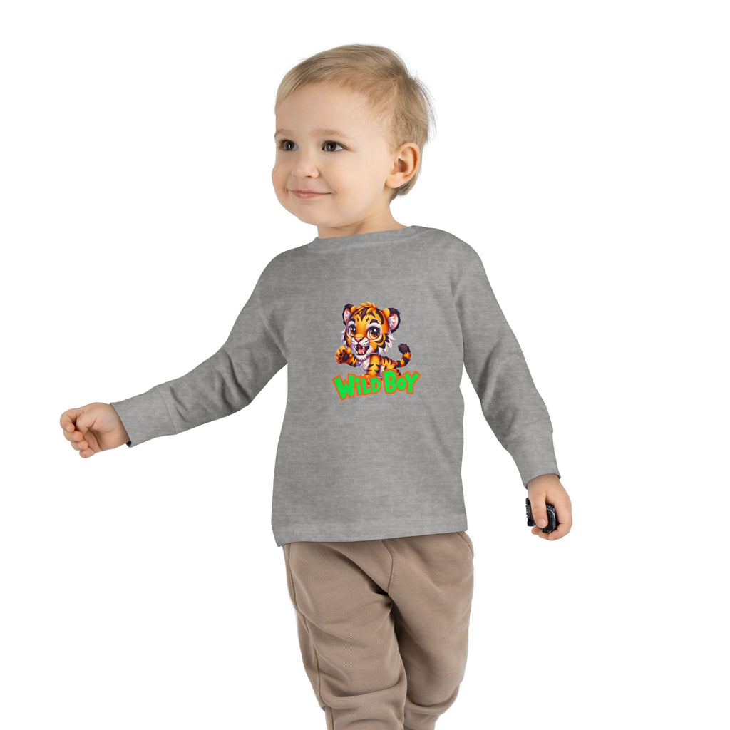 Wild Boy Tiger Toddler Long Sleeve
