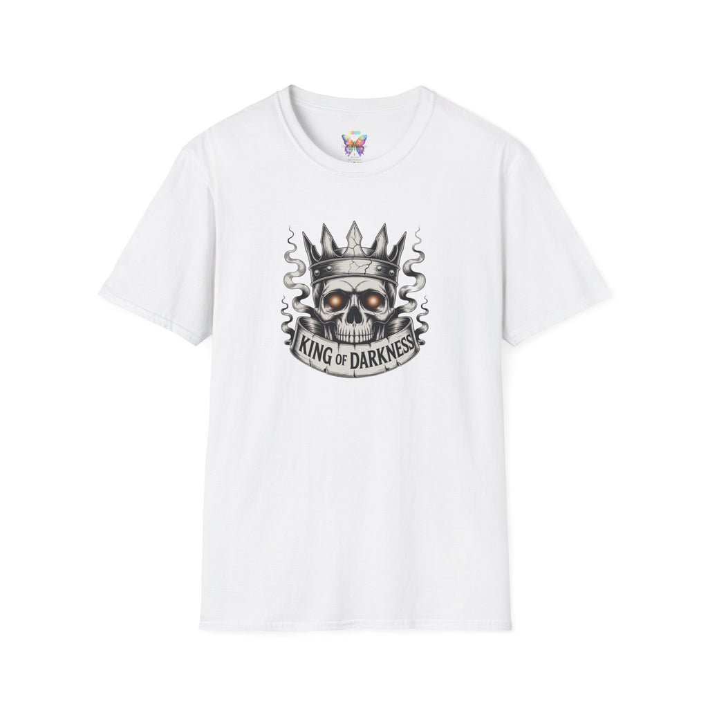 King of Darkness Skull T-Shirt — Gothic Crown Graphic Tee