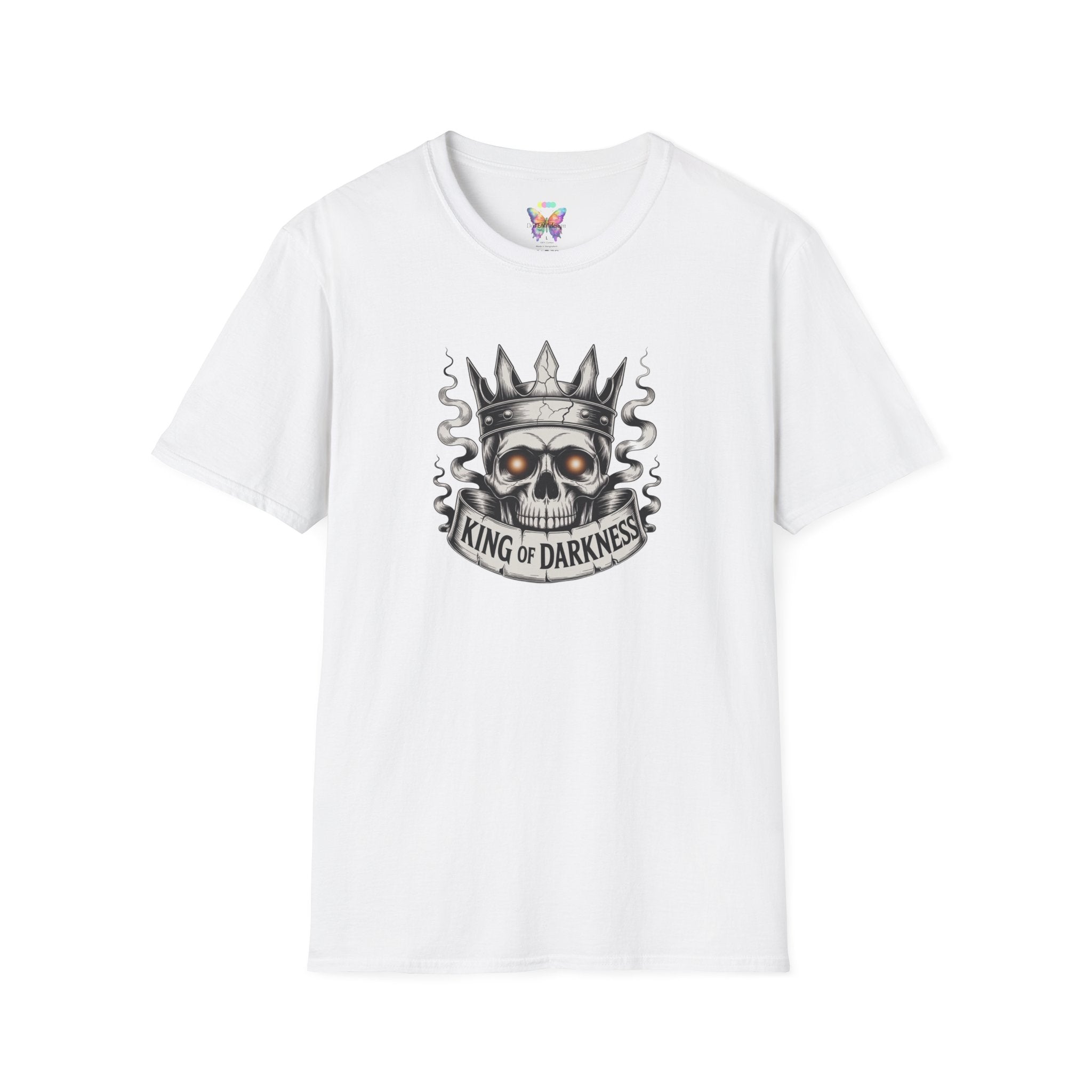 King of Darkness Skull T-Shirt — Gothic Crown Graphic Tee