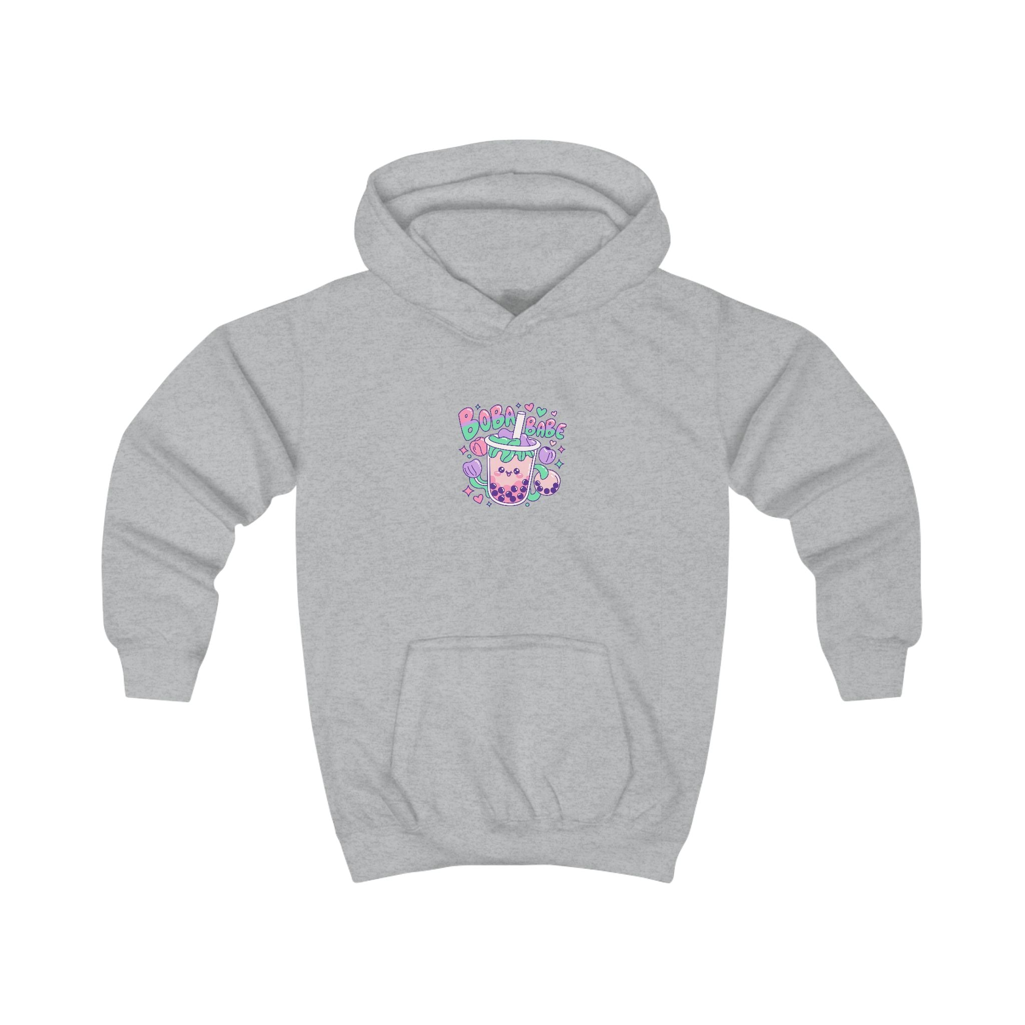 Kids Hoodie – 'BobaBabe'