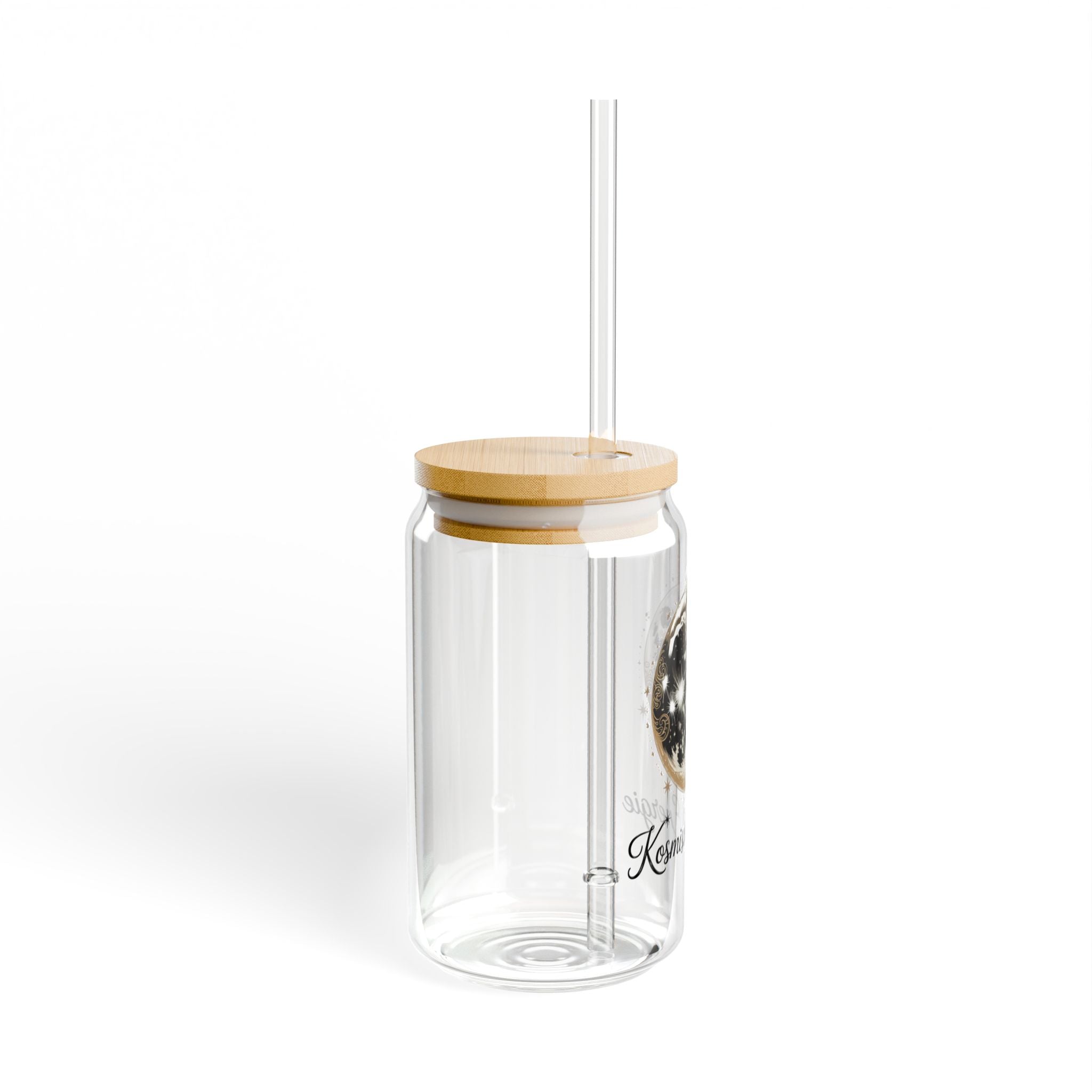 Moon Energy Sipper Glass, 455ml — Kosmische Energie Drinking Cup