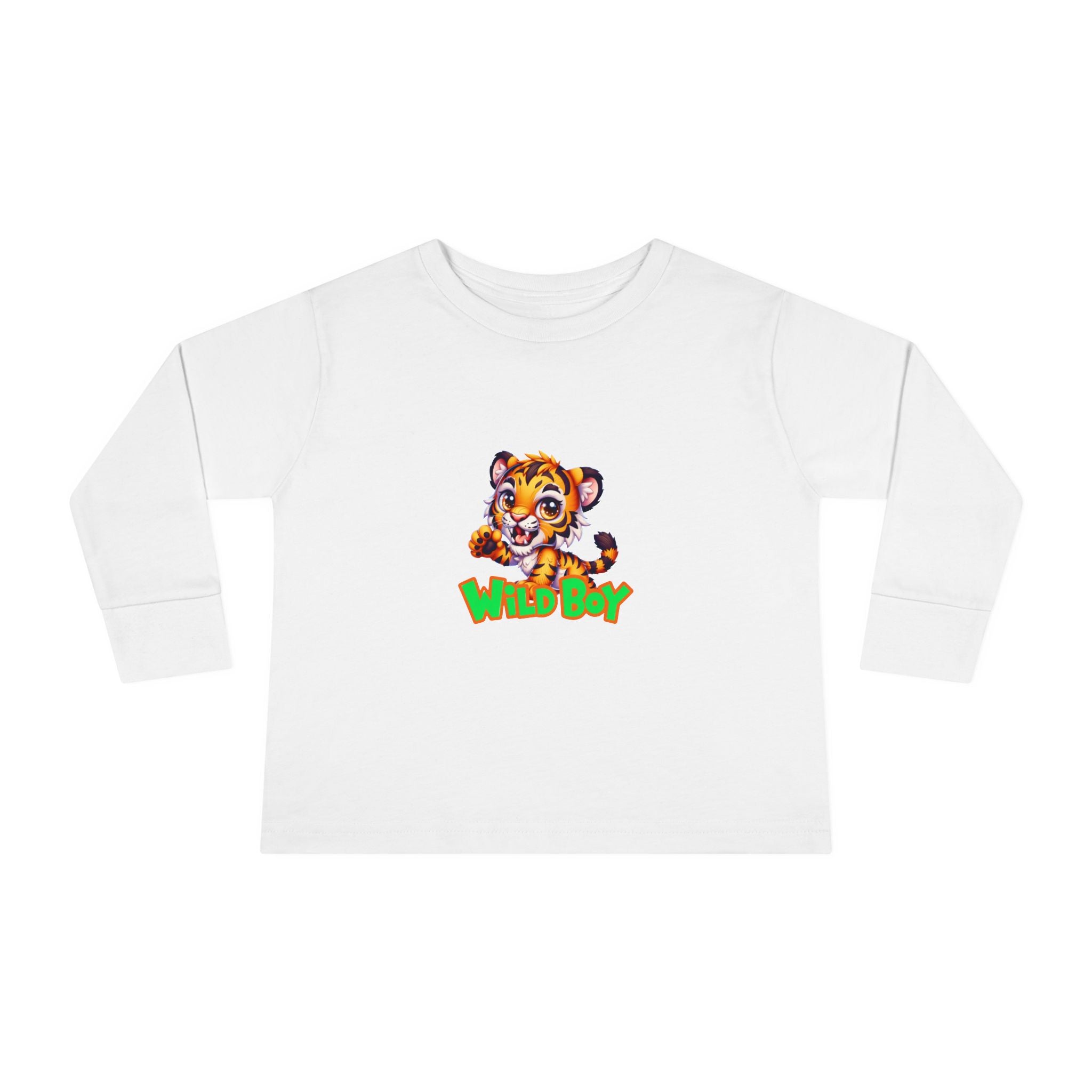 Wild Boy Tiger Toddler Long Sleeve