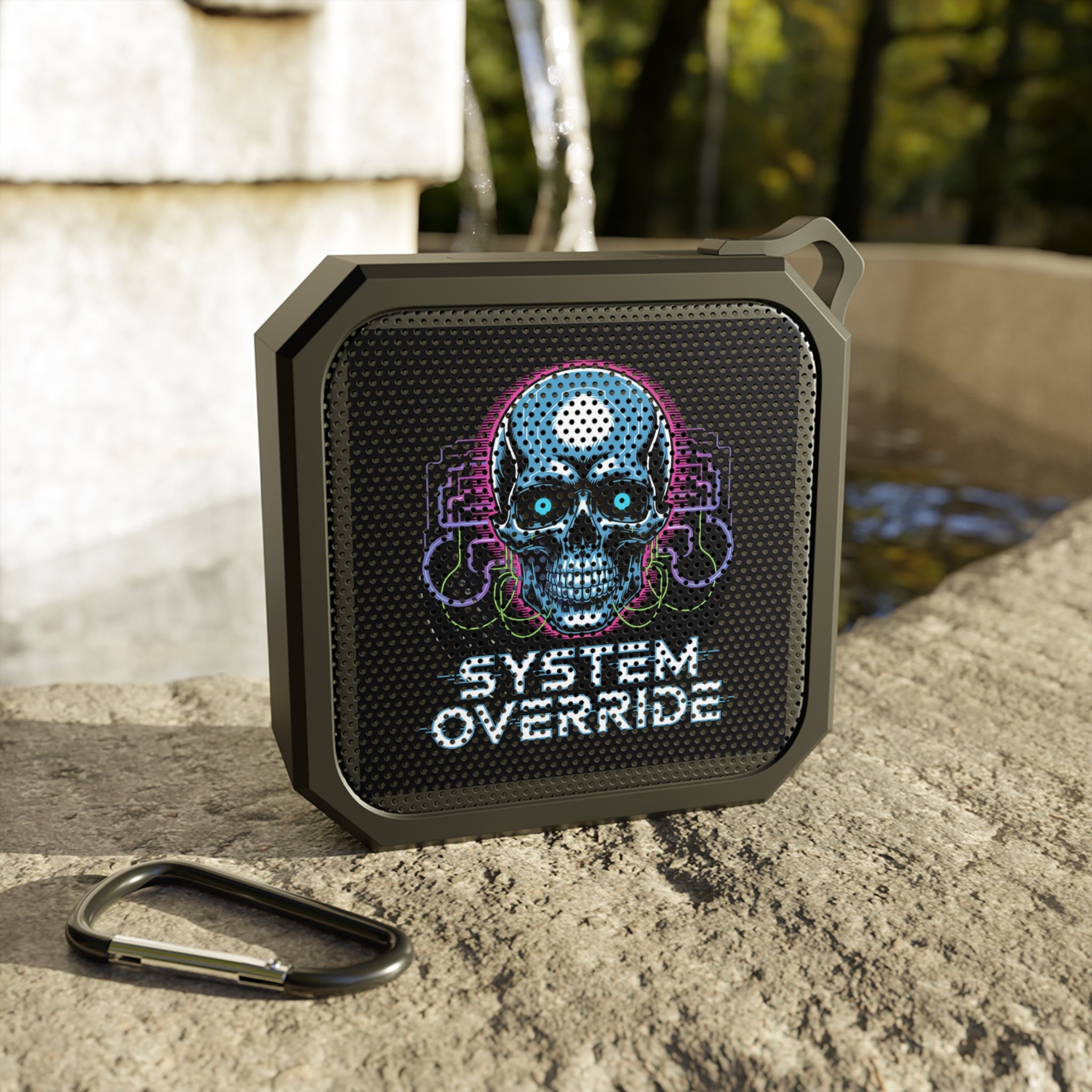 Bluetooth Speaker — 'System Override' Skull Outdoor Wireless Speaker