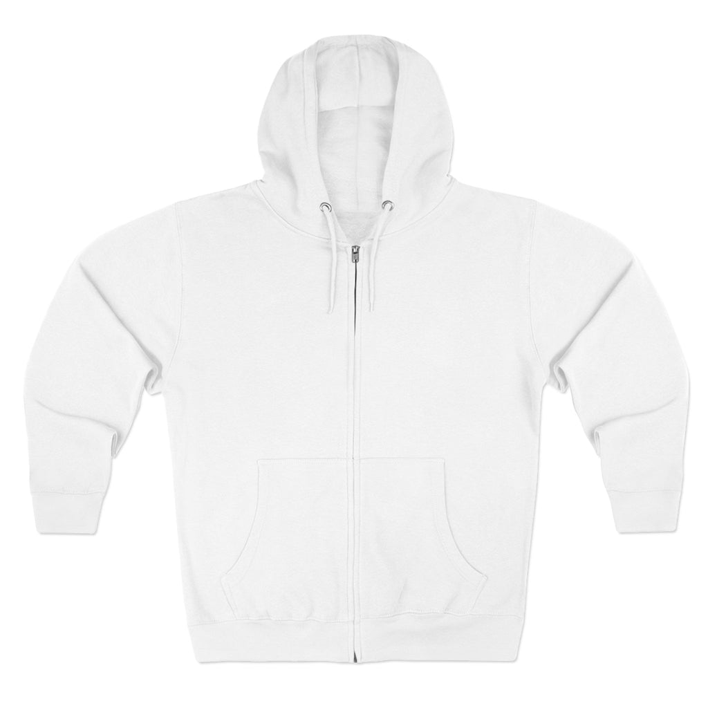 Offline Is Luxury Zip Hoodie — Minimalist Back Print Cozy Zip-Up