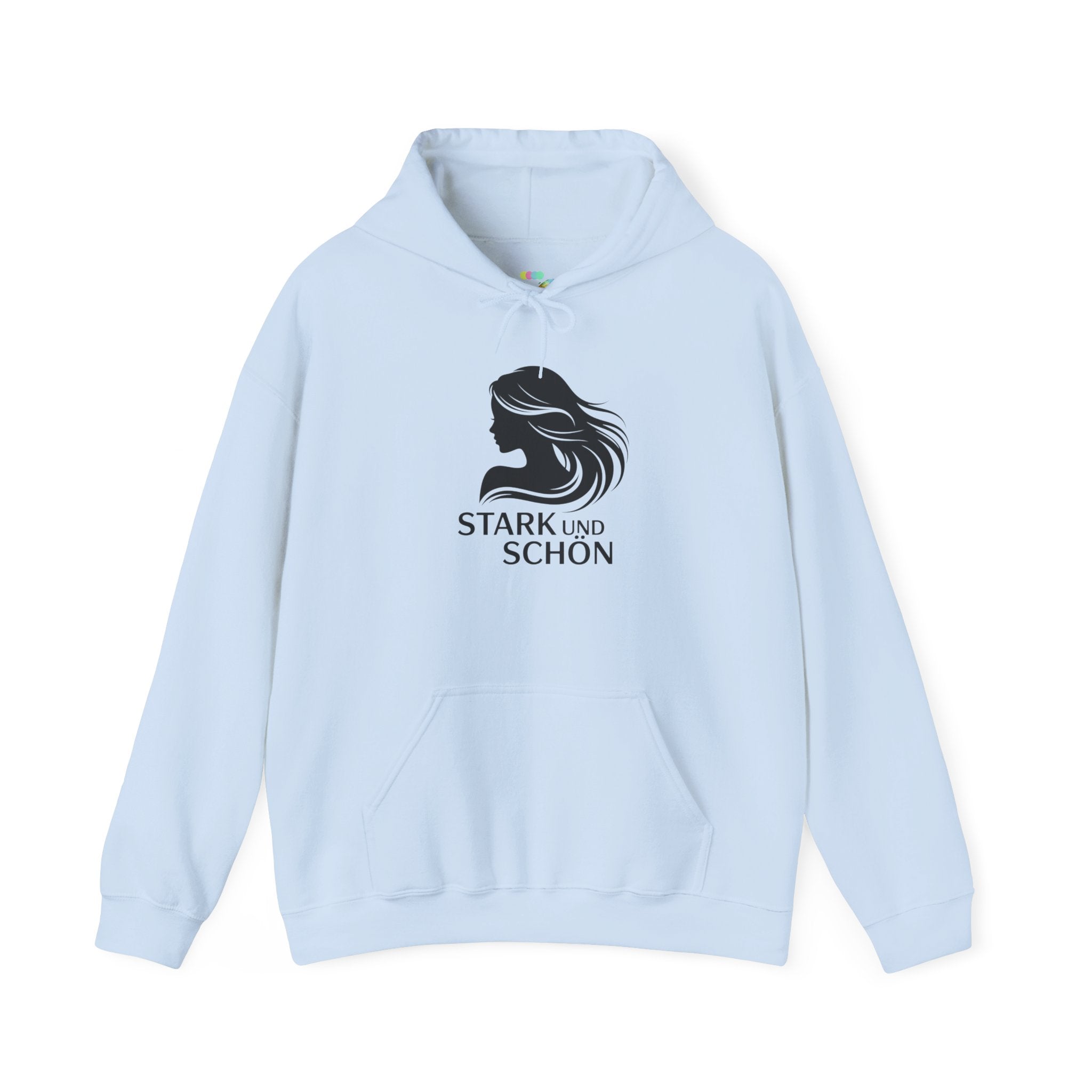 Stark und Schön Hoodie — German 'Strong and Beautiful' Graphic Hooded Sweatshirt