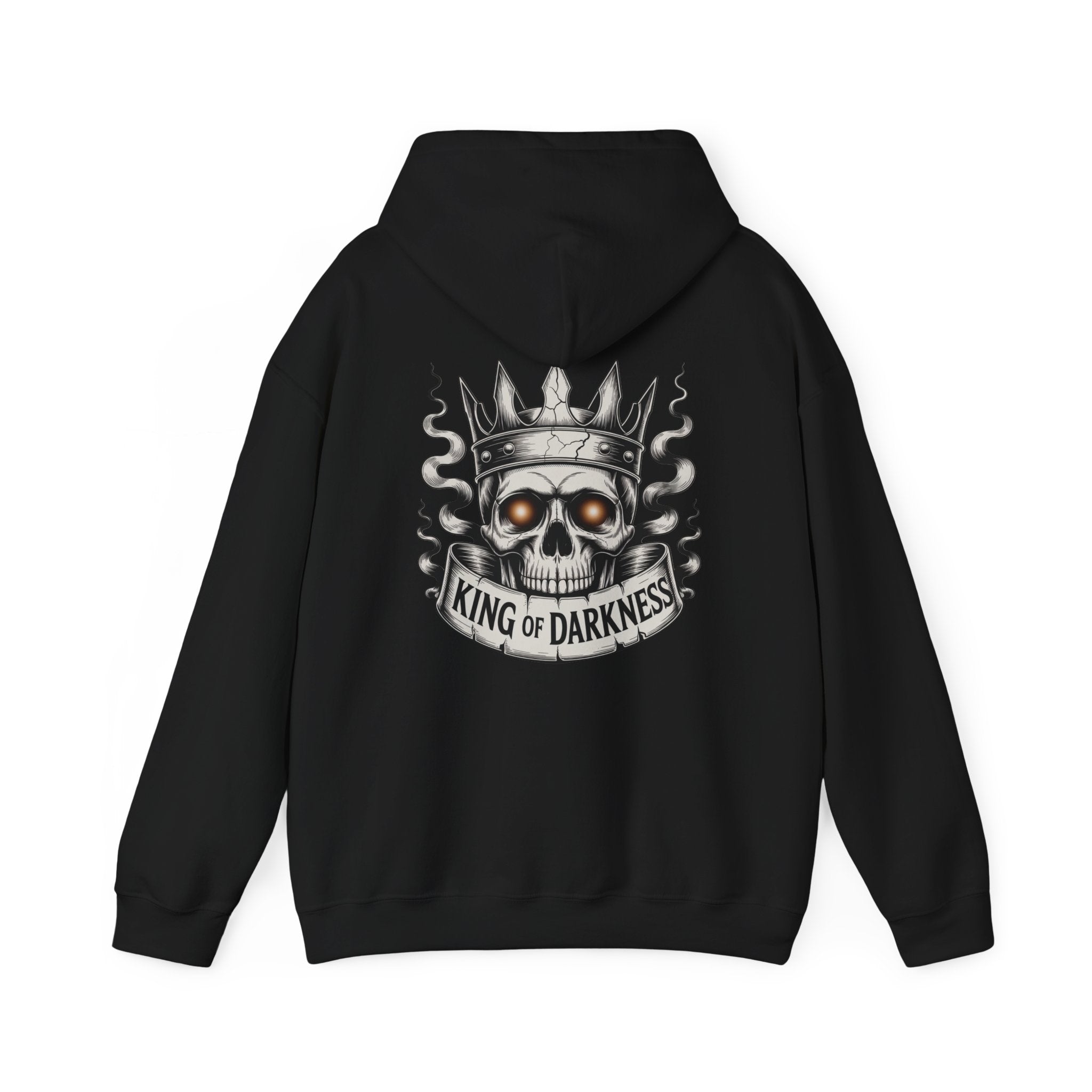 Hoodie — King of Darkness Skull Crown Graphic Pullover