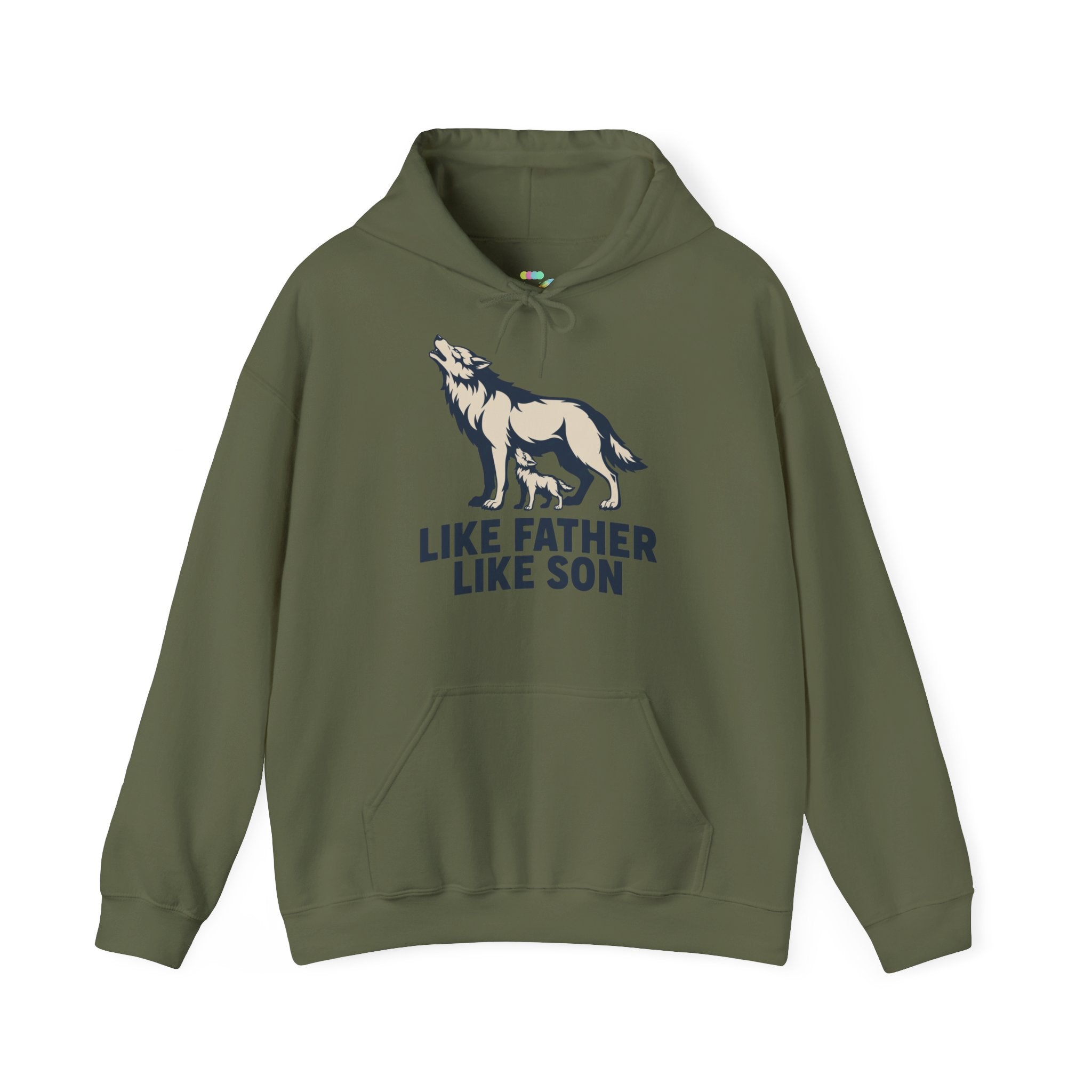 Like Father Like Son Wolf Hoodie