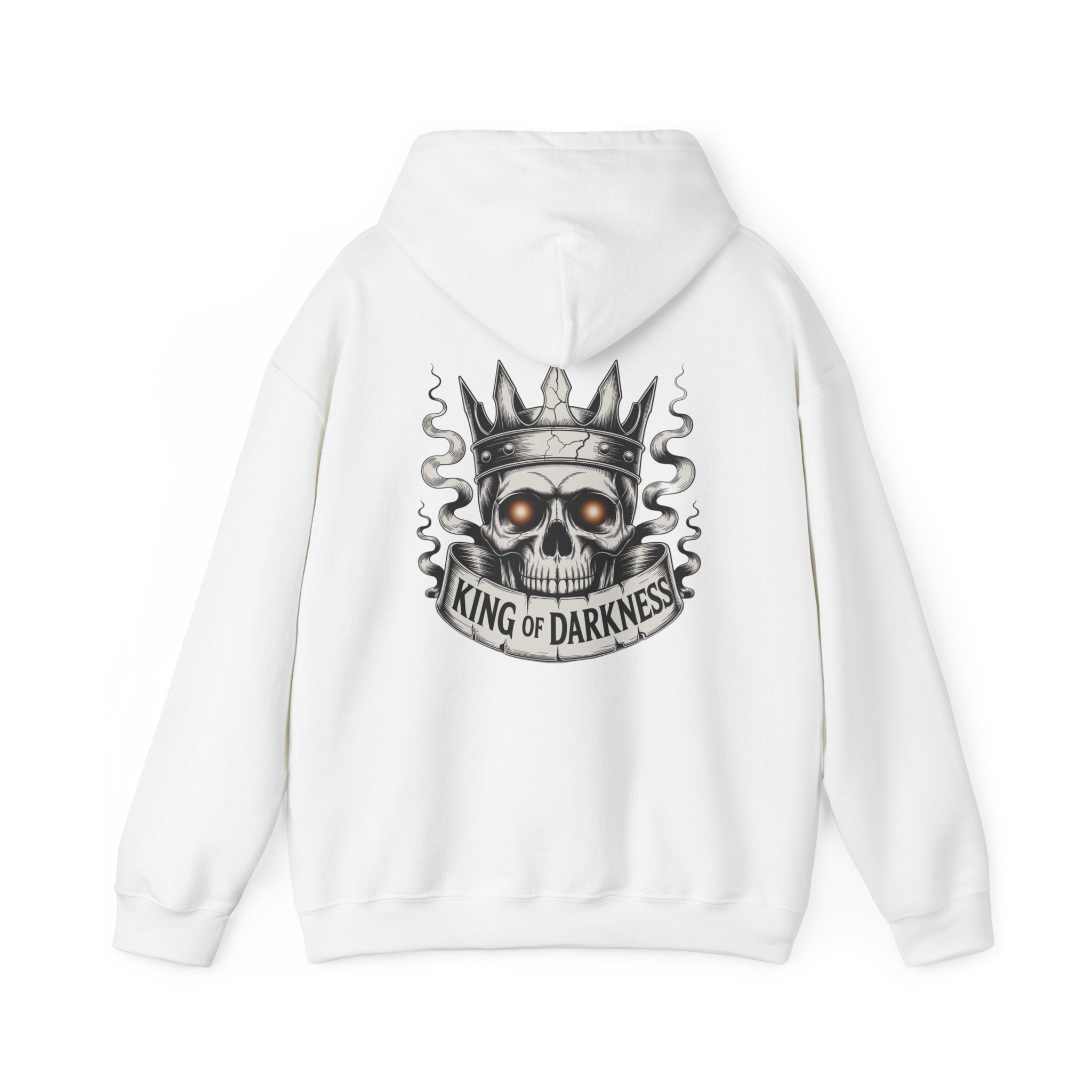 Hoodie — King of Darkness Skull Crown Graphic Pullover
